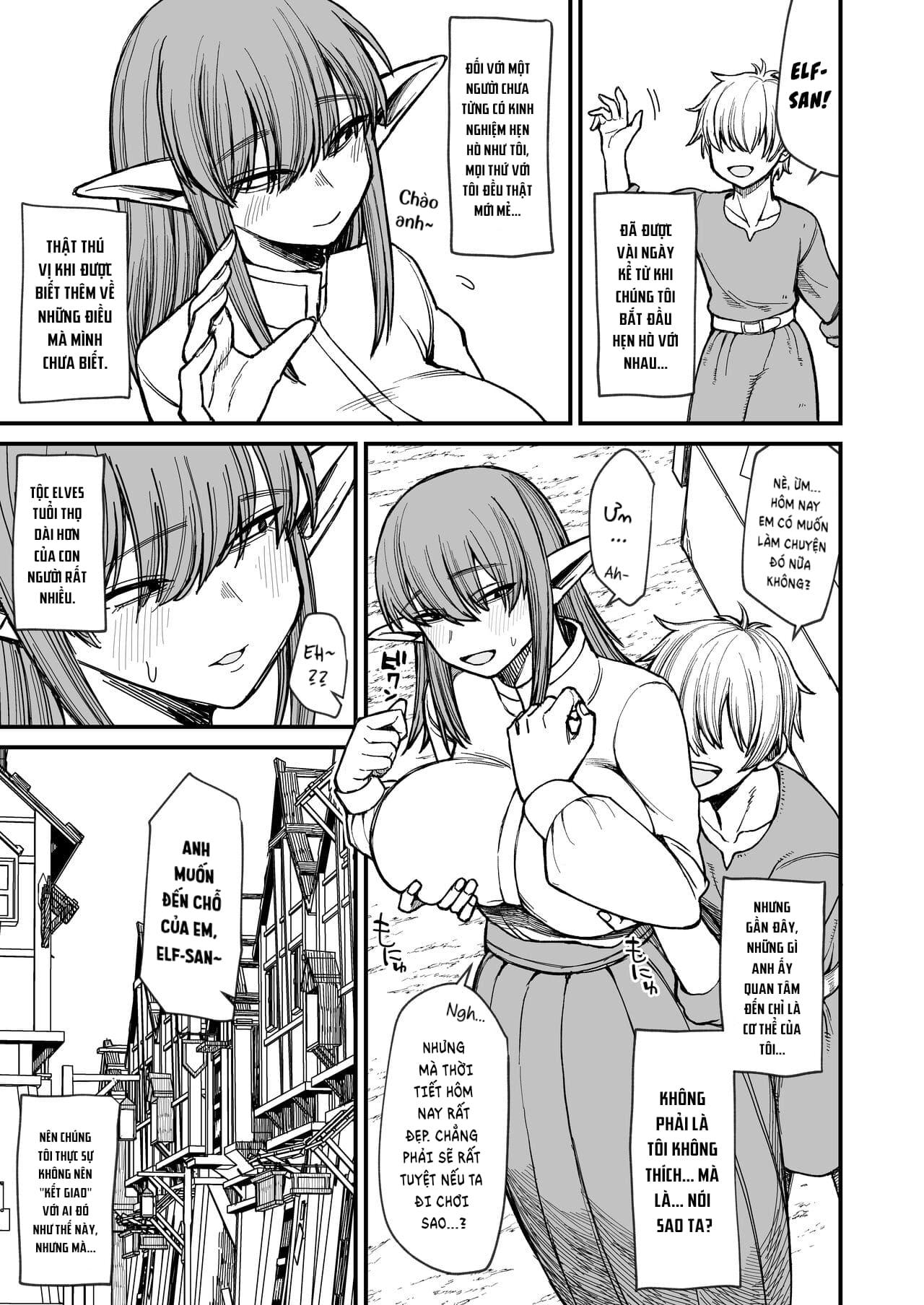 Đọc truyện hentai Tôi Đang Hẹn Hò Với Một Nàng Elf Giản Dị - Chap 3