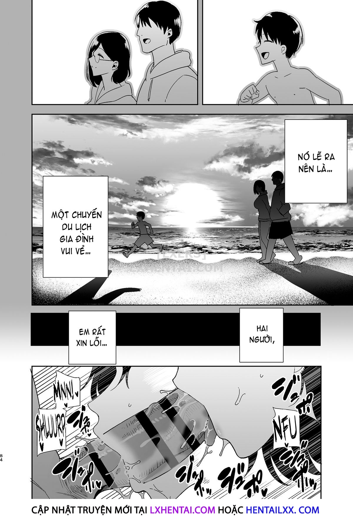 Đọc truyện hentai Natsuzuma ~Natsu, Ryokan, Nanpa Otoko-Tachi Ni Ochita Tsuma~ - Chap 2 - Có che | [END]