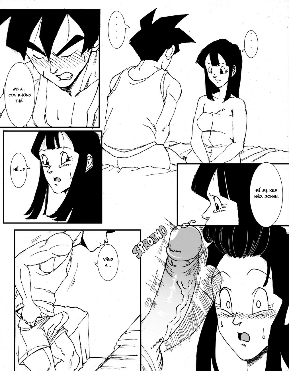 Đọc truyện hentai Chichi và Gohan - Oneshot
