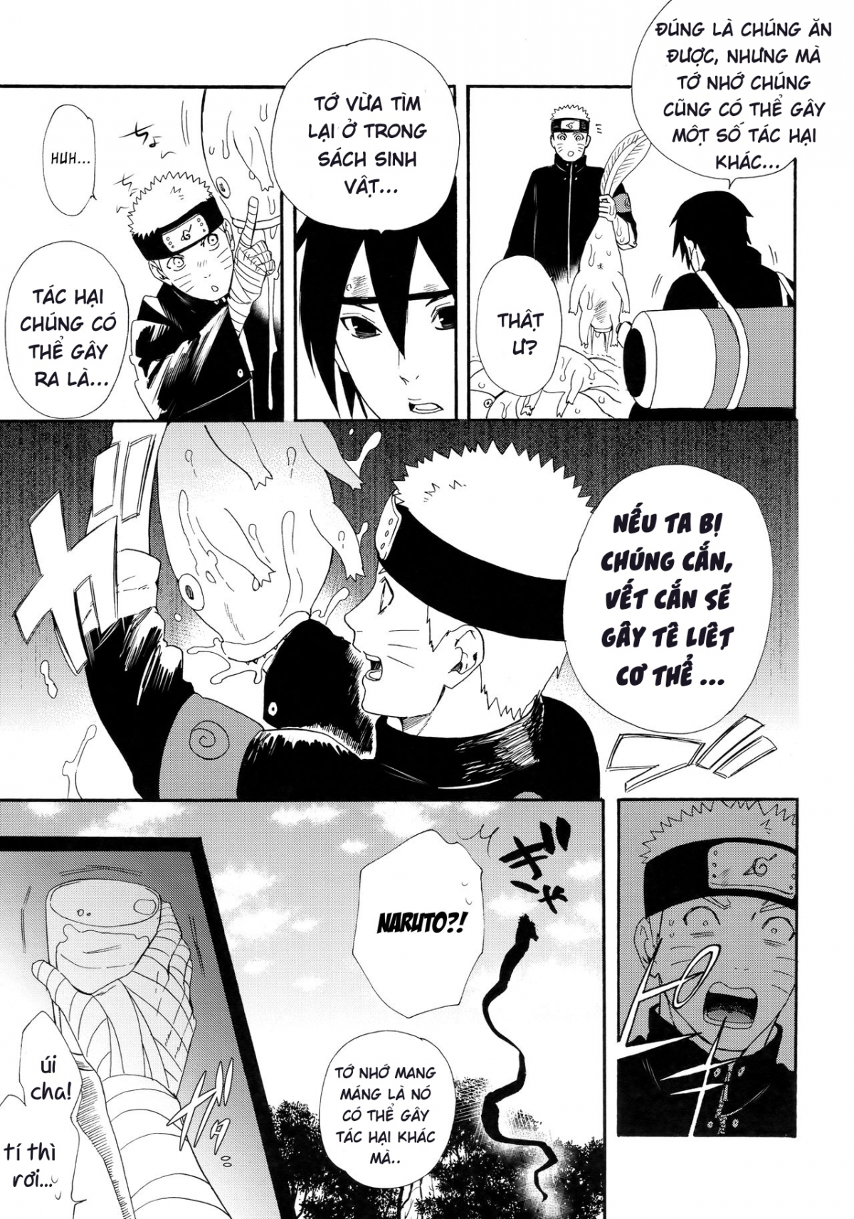 Đọc truyện hentai Chỉ Hai Chúng Ta ( Naruto Shippuden ) - Chap 1: Tuy hai nhưng mà ba...??