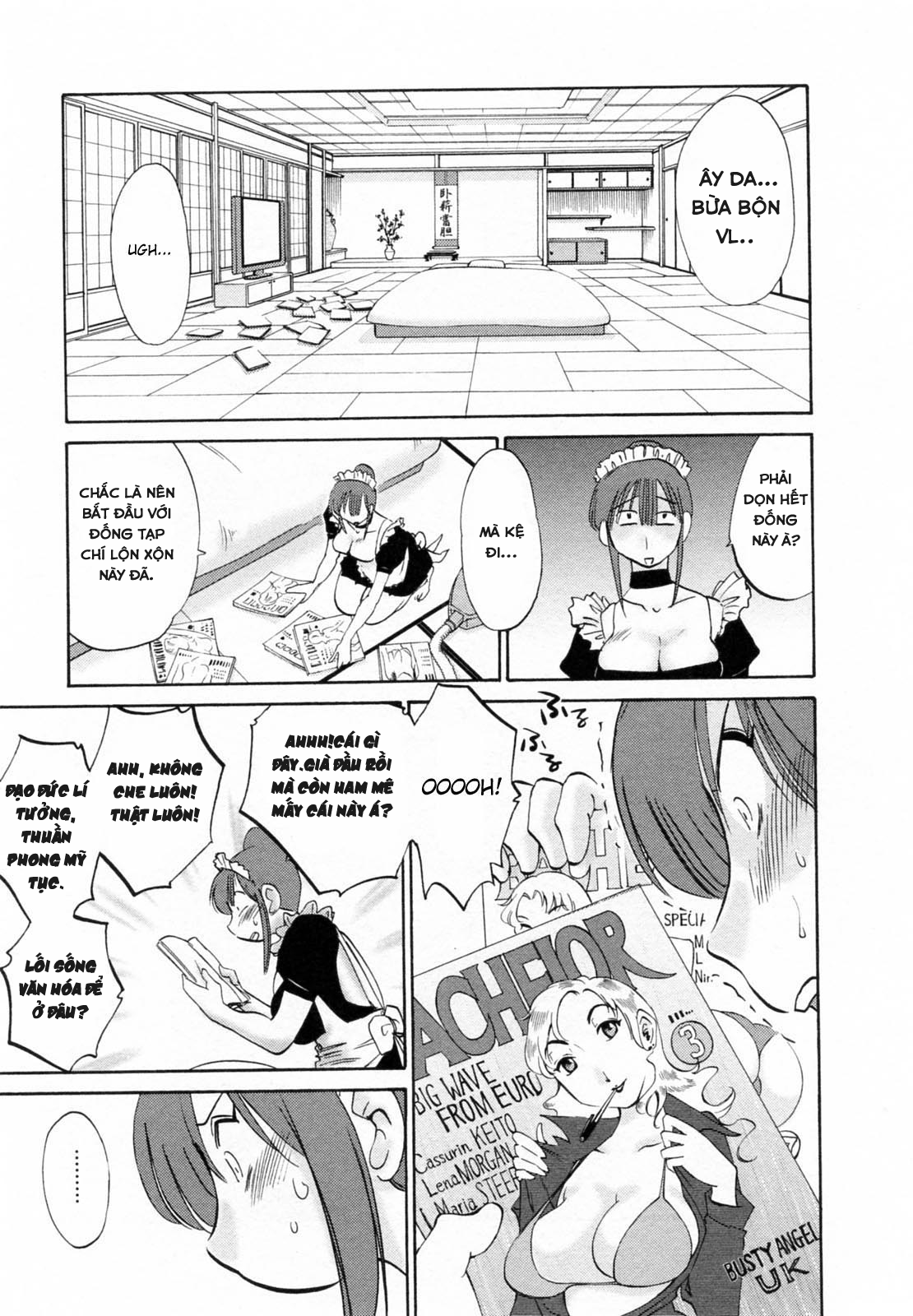 Đọc truyện hentai Maid No Mitsuko-San Vol.1 - Chap 1: Bắt đầu làm hầu gái.