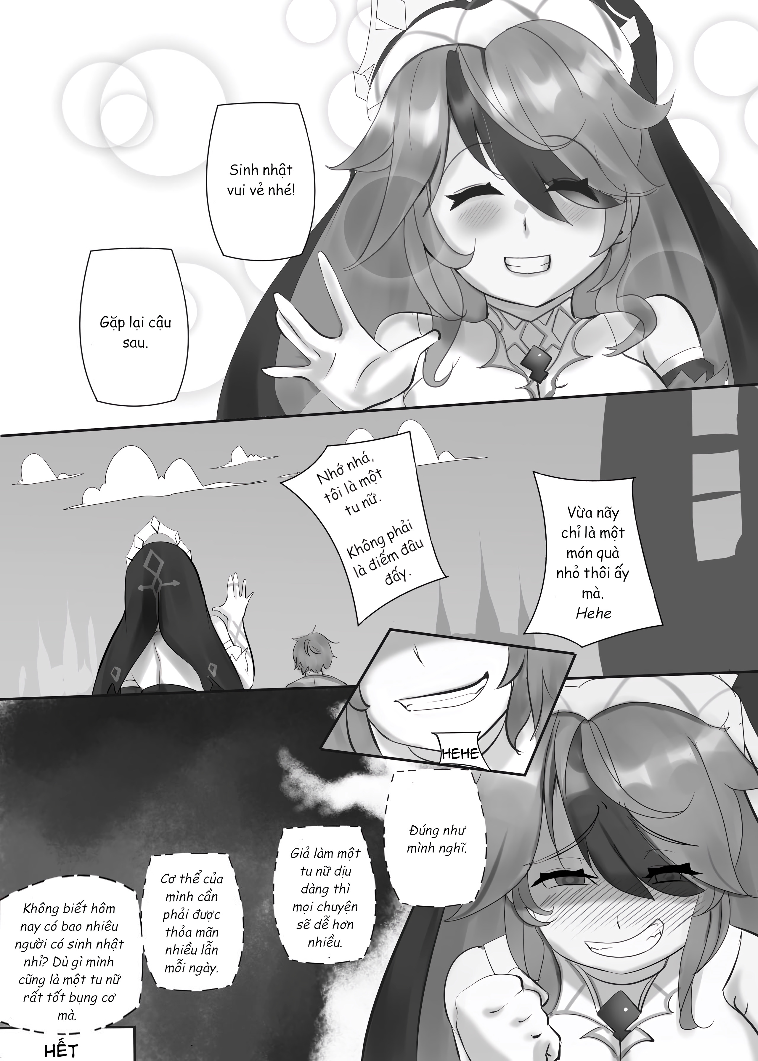 Đọc truyện hentai Món quà sinh nhật của Rosaria (Genshin Impact) - Oneshot