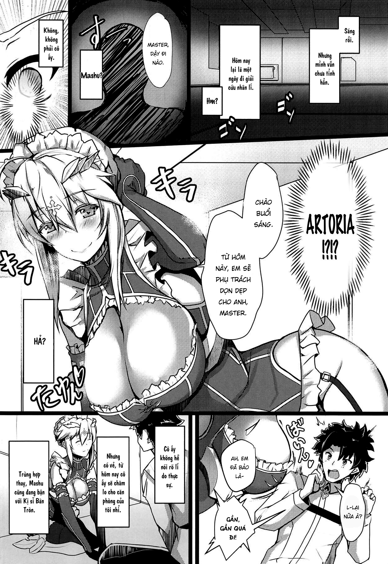 Đọc truyện hentai Chichiue Maid Gohoushi Kyouka Quest - Oneshot