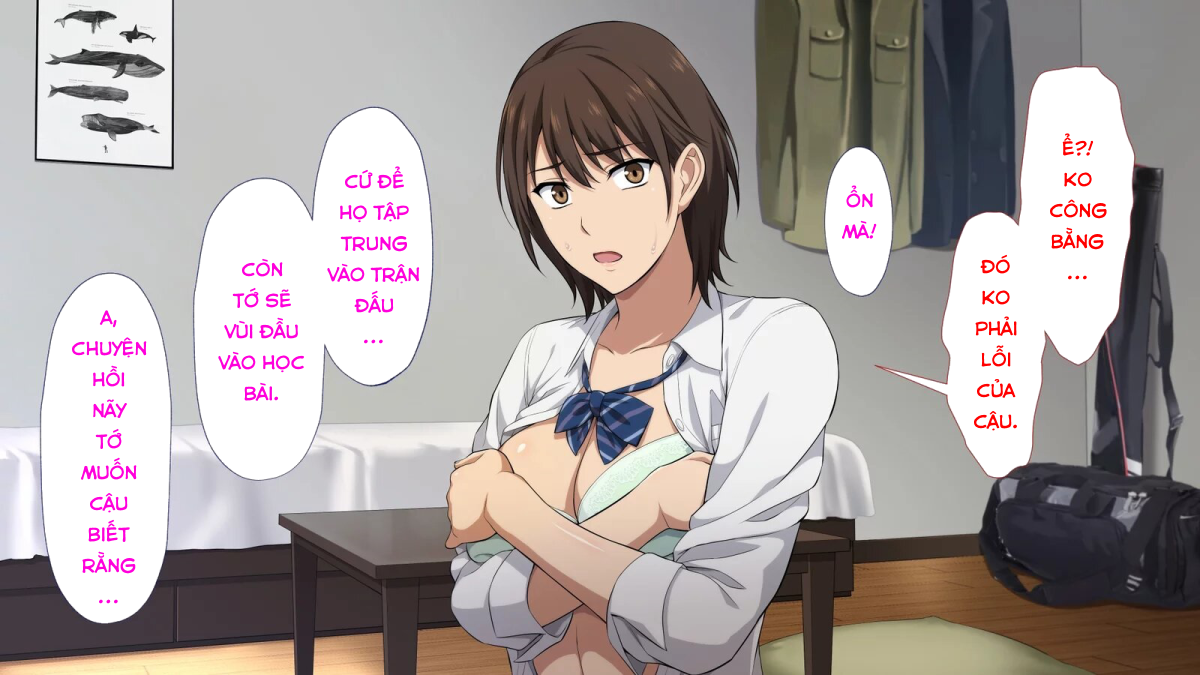 Đọc truyện hentai Netorareta JoshiMane ~Migite no Daida wa Ace no Kanojo~ - Chap 3