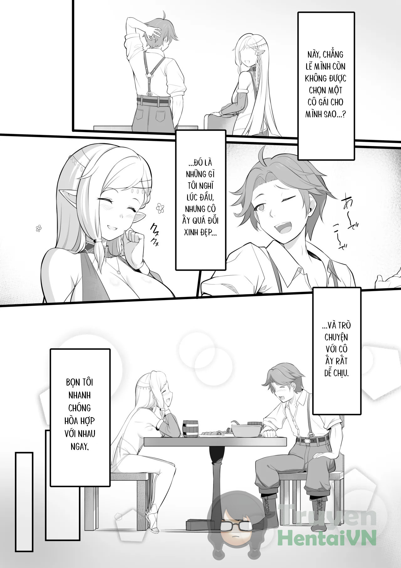 Đọc truyện hentai Odoriko Shoukan ni Ittara, Bijin Elf no Odoriko ga Ippai Shiboritotte Kureta Ohanashi - Oneshot