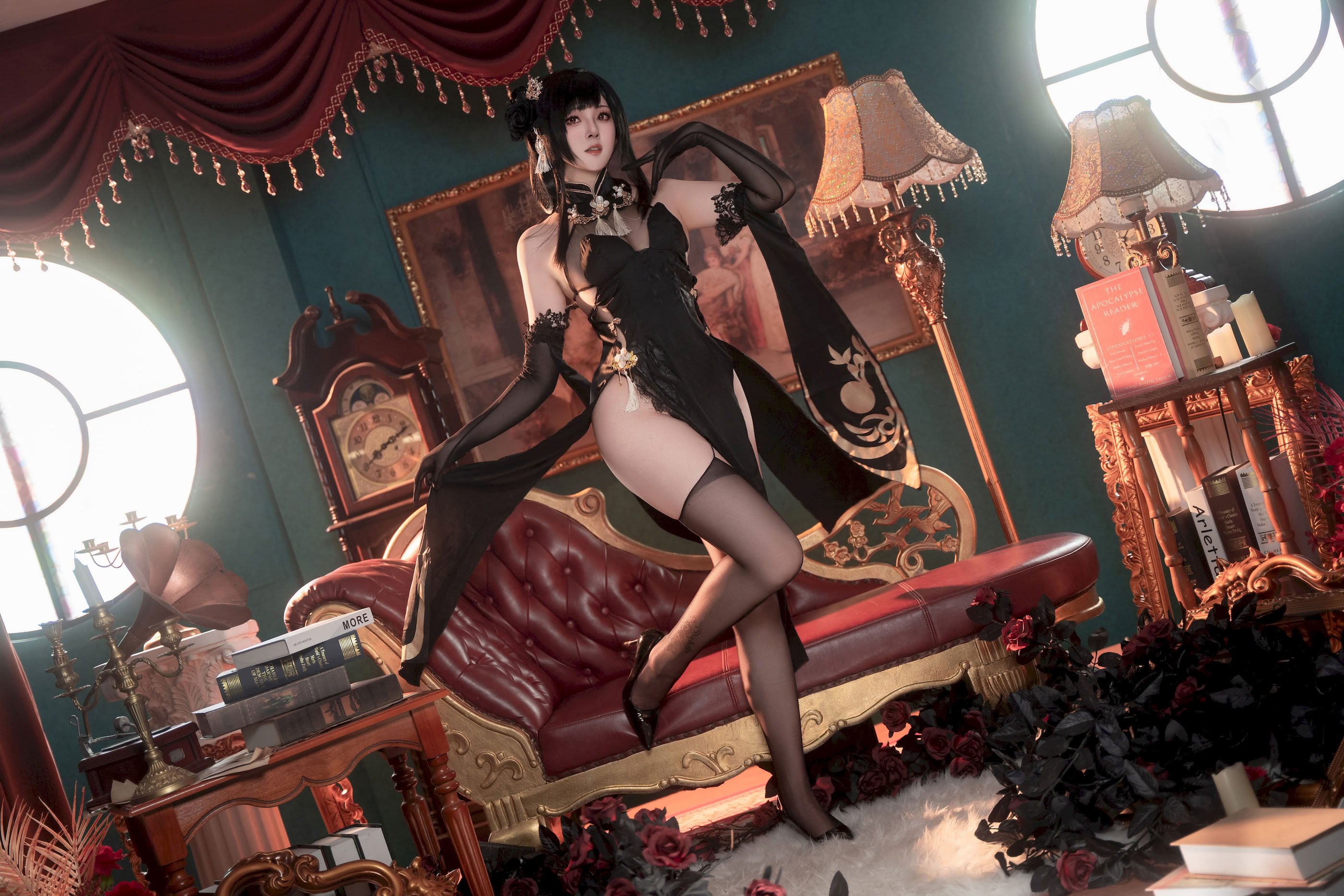 Đọc truyện hentai Tuyển tập Albums siêu phẩm Cosplay - Chap 1241 - Natsuko - Azur Lane Zhenhai Cheongsam