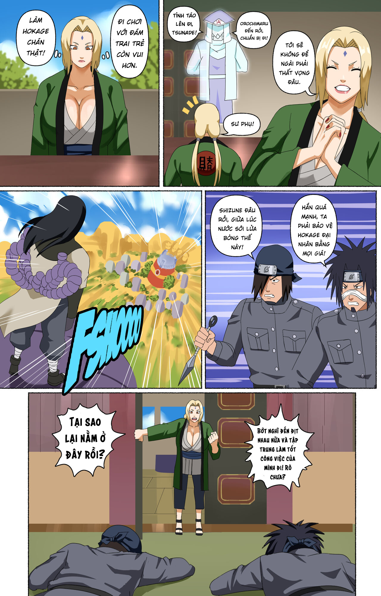 Đọc truyện hentai Tsunade and Her Assistants - Oneshot