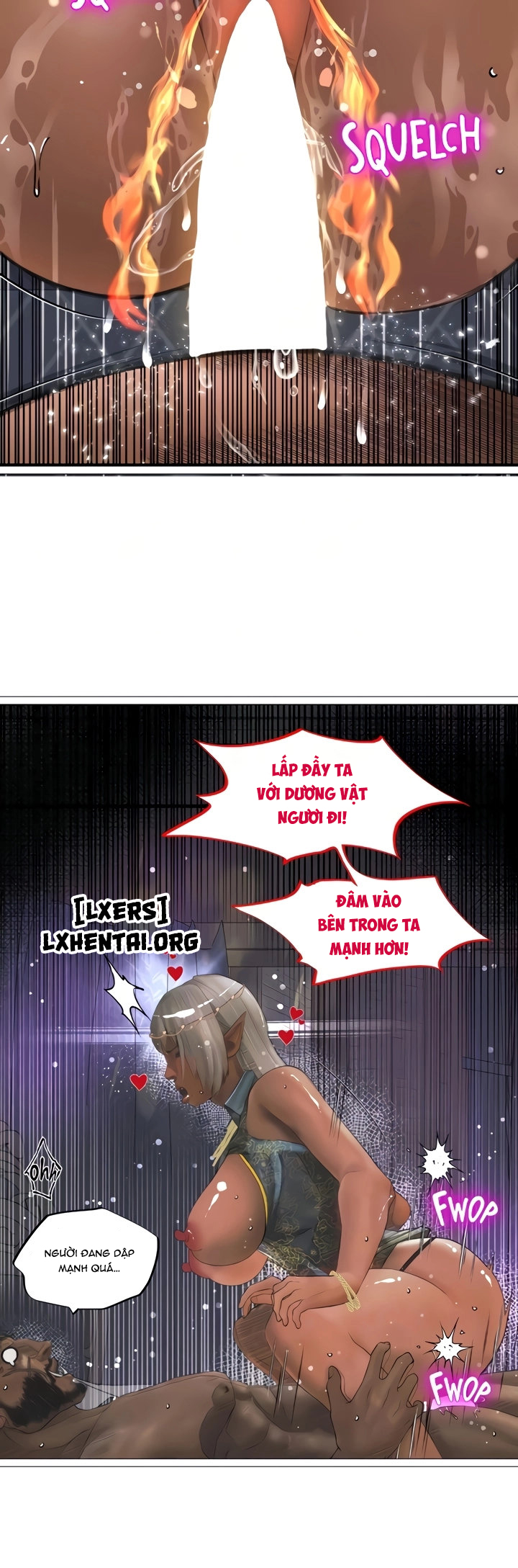 Đọc truyện hentai Nữ Hoàng Dark Elf Và Nô Lệ Orc - Chap 24