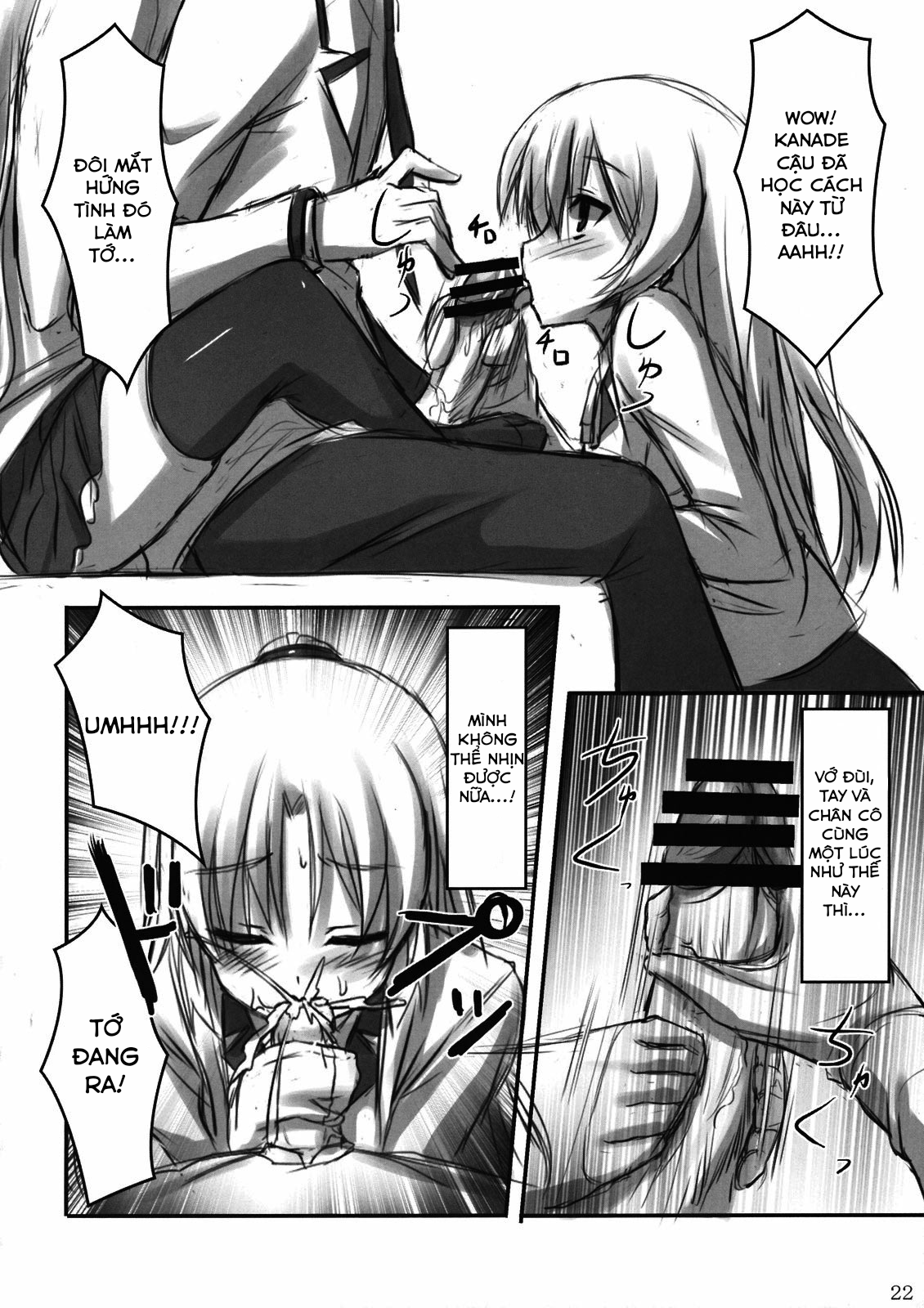 Đọc truyện hentai Angel Kneeso! (Angel Beats) - Oneshot