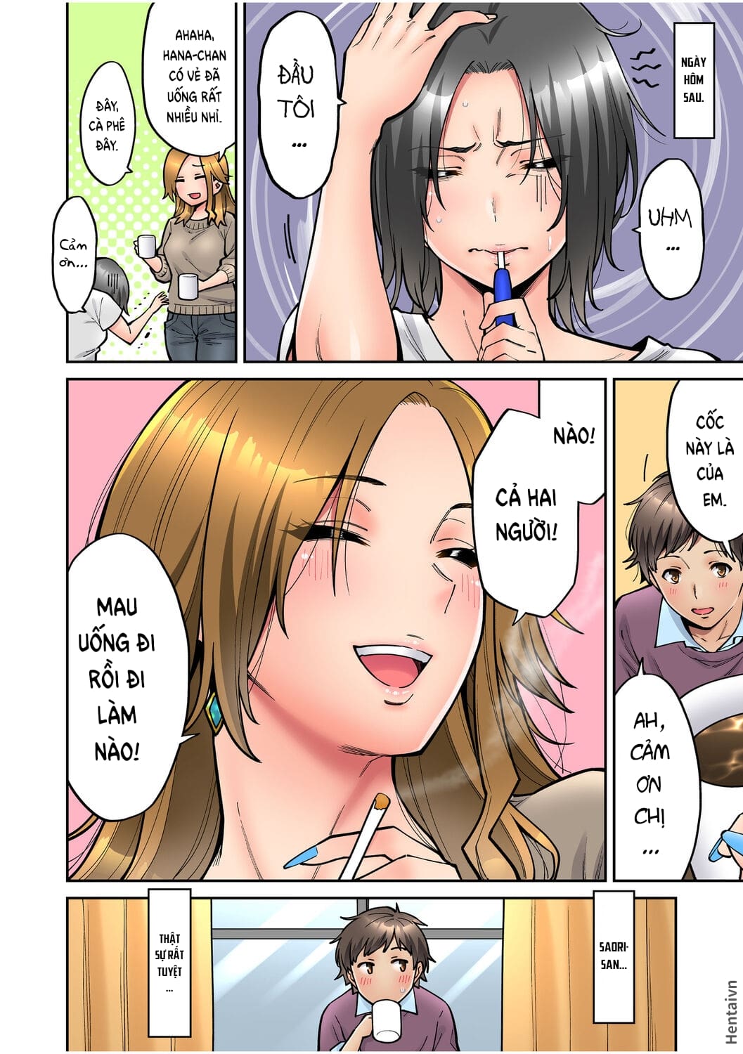 Đọc truyện hentai Làm tình với vị sếp say xỉn mà tôi ngưỡng mộ! - Chap 2: Làm tình ngoài ban công