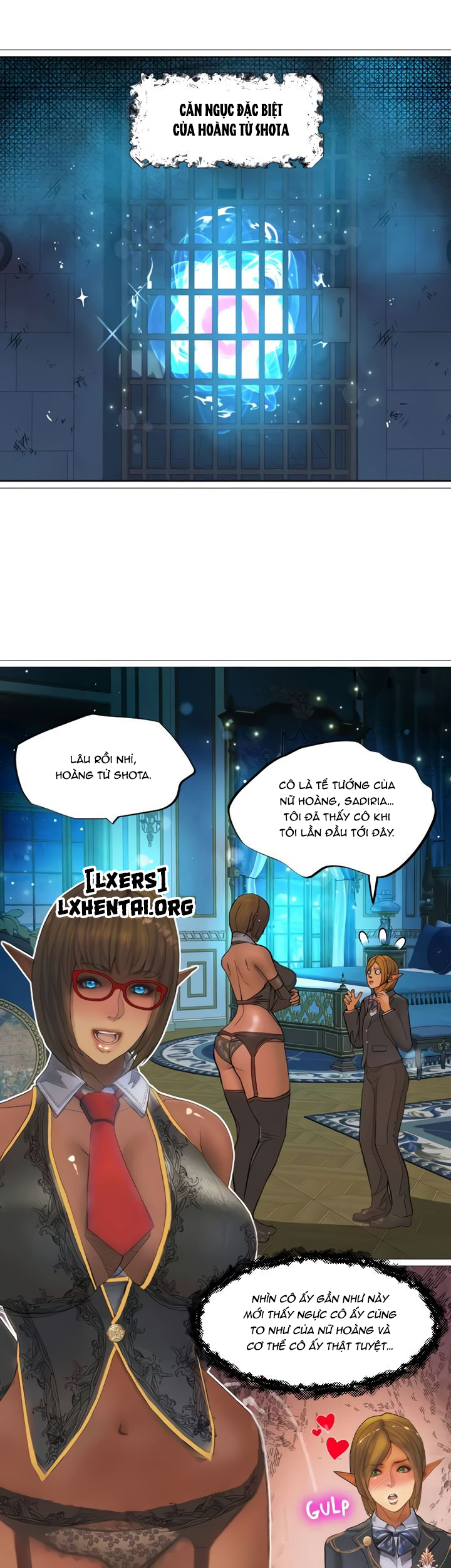 Đọc truyện hentai Nữ Hoàng Dark Elf Và Nô Lệ Orc - Chap 28