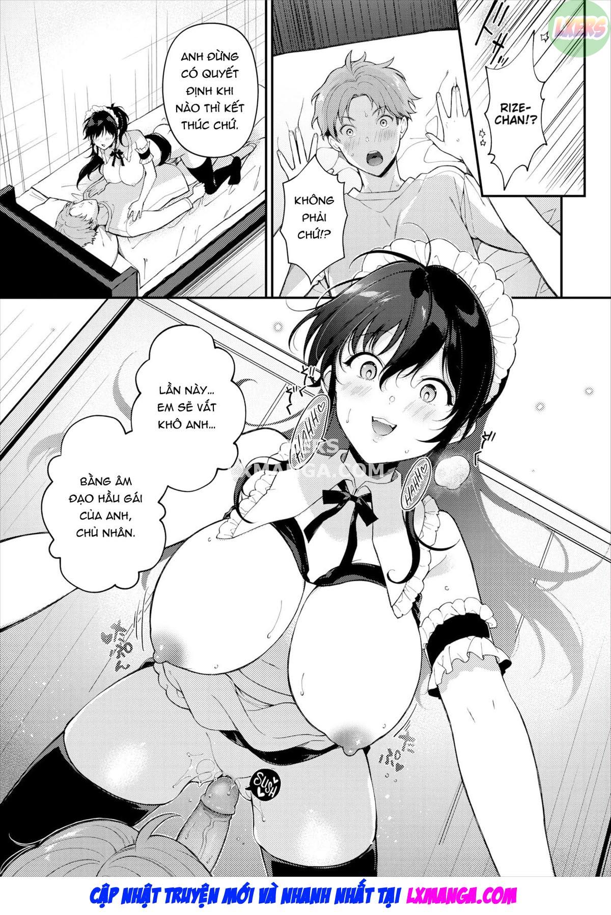 Đọc truyện hentai Cô hầu gái Do S Rize-chan - Oneshot