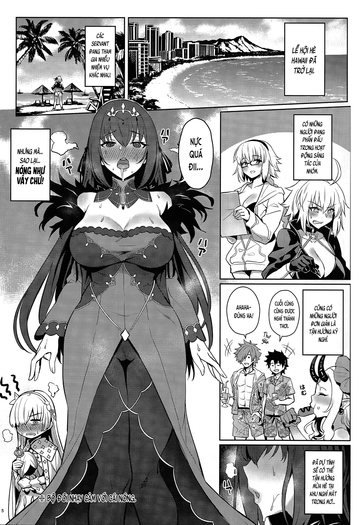 Đọc truyện hentai Vị nữ vương nhạy cảm với cái nóng (Fate/Grand Order) - Oneshot