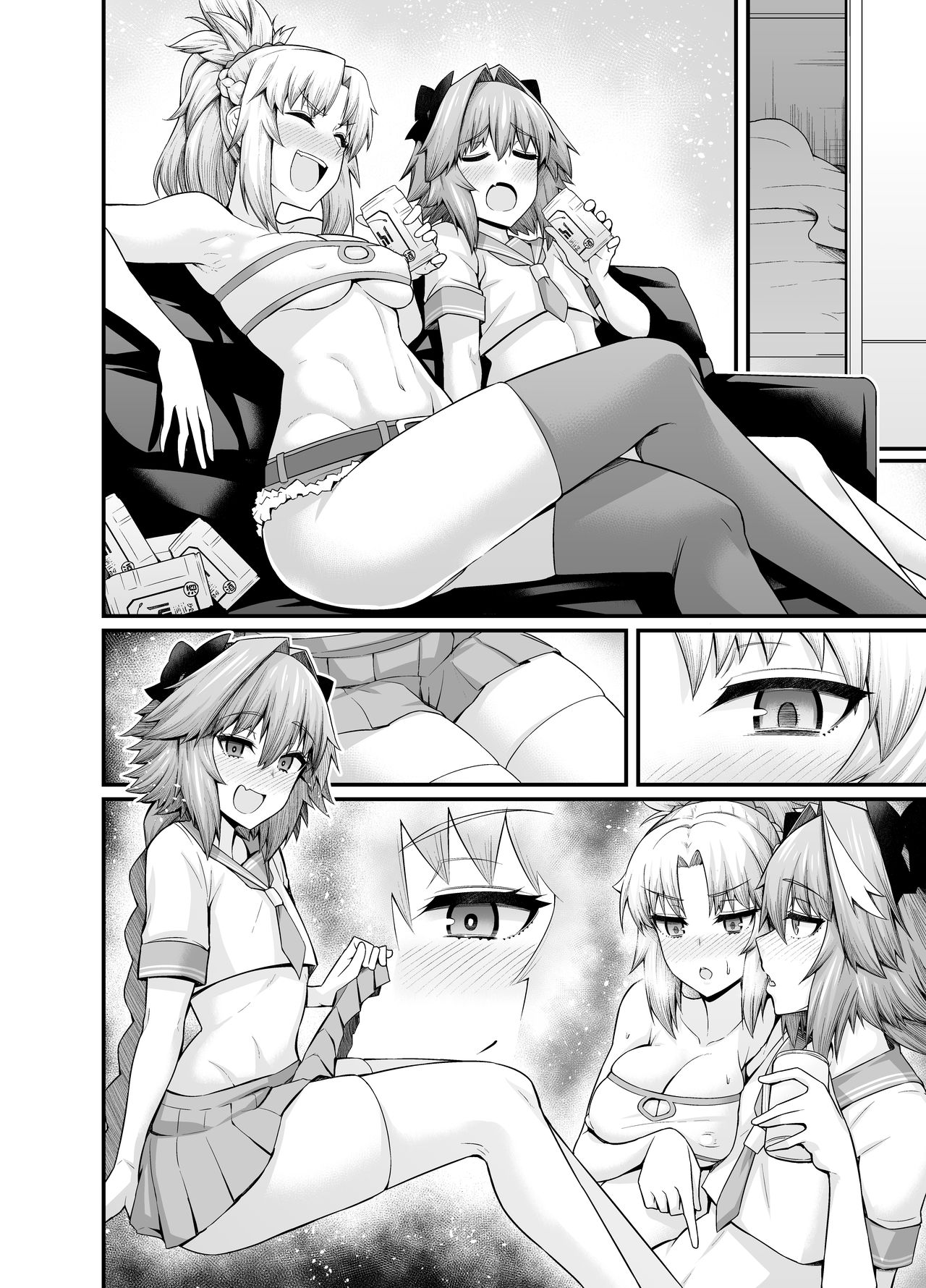 Đọc truyện hentai Mordred, Yotta Ikioi de Astolfo to... - Oneshot