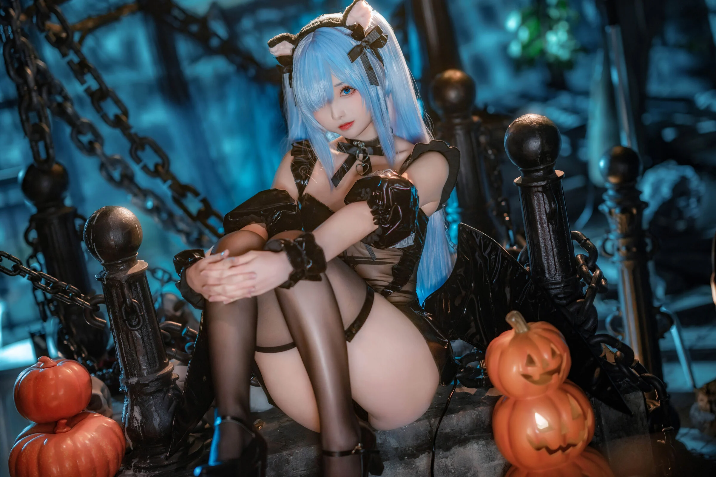 Đọc truyện hentai Tuyển tập Albums siêu phẩm Cosplay - Chap 150 - Azur Lane Janus Halloween Meow Meow Đêm kinh dị