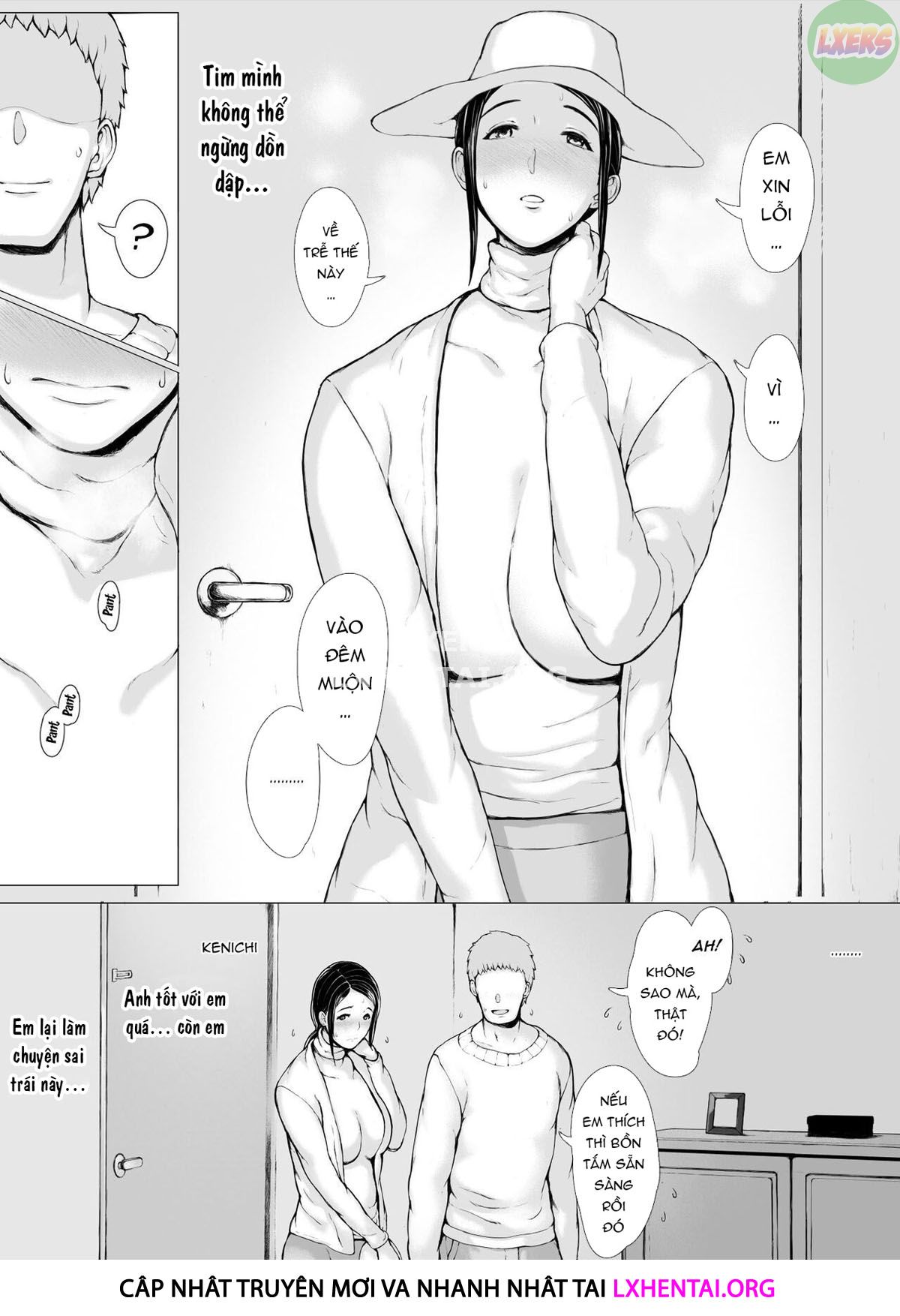 Đọc truyện hentai Hahagui Ottori Okaasan ga Toshishita Yarichin ni Nerawareru Toki - Chap 3B