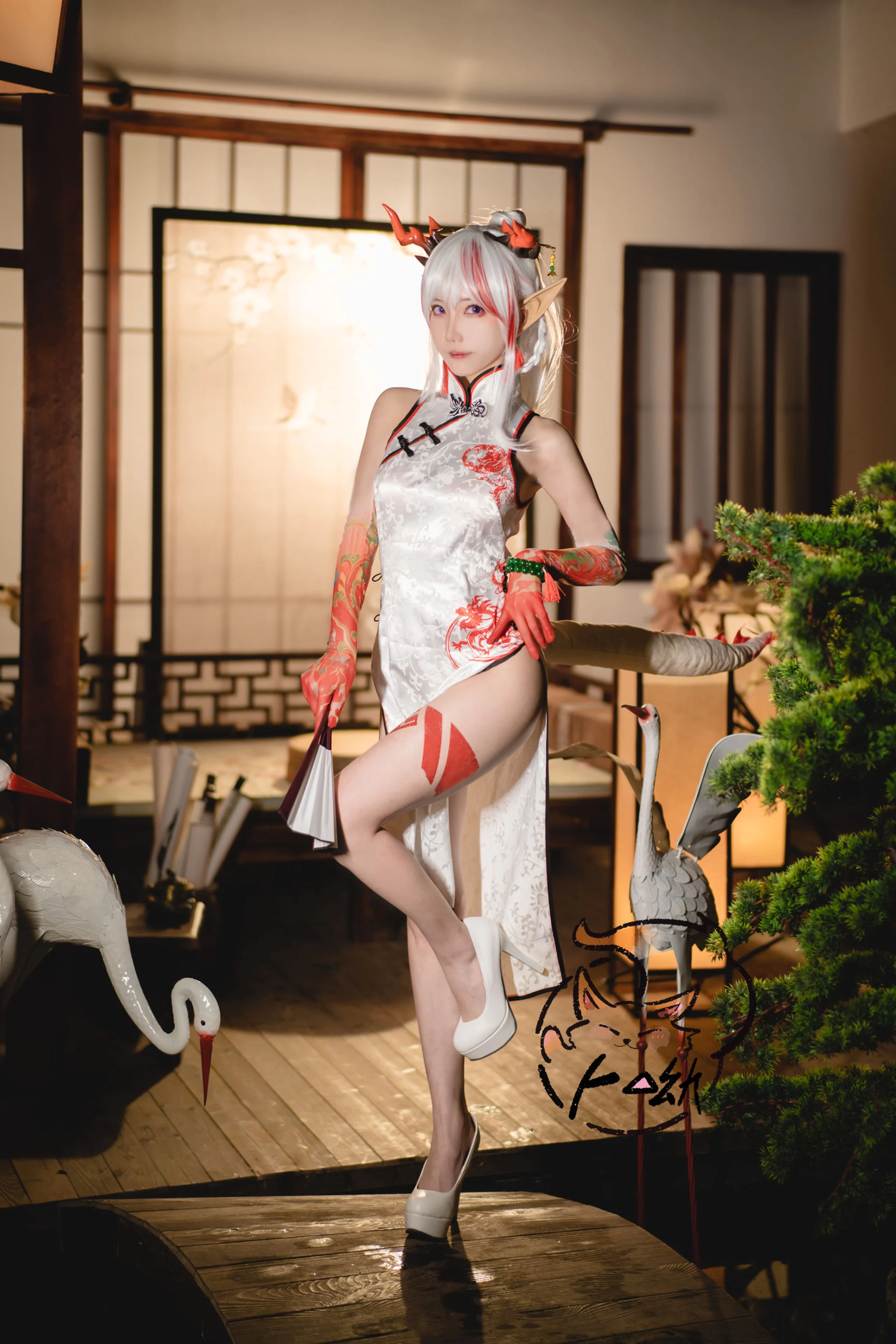 Đọc truyện hentai Tuyển tập Albums siêu phẩm Cosplay - Chap 632 - Bu You Mikon - Cheongsam Happy