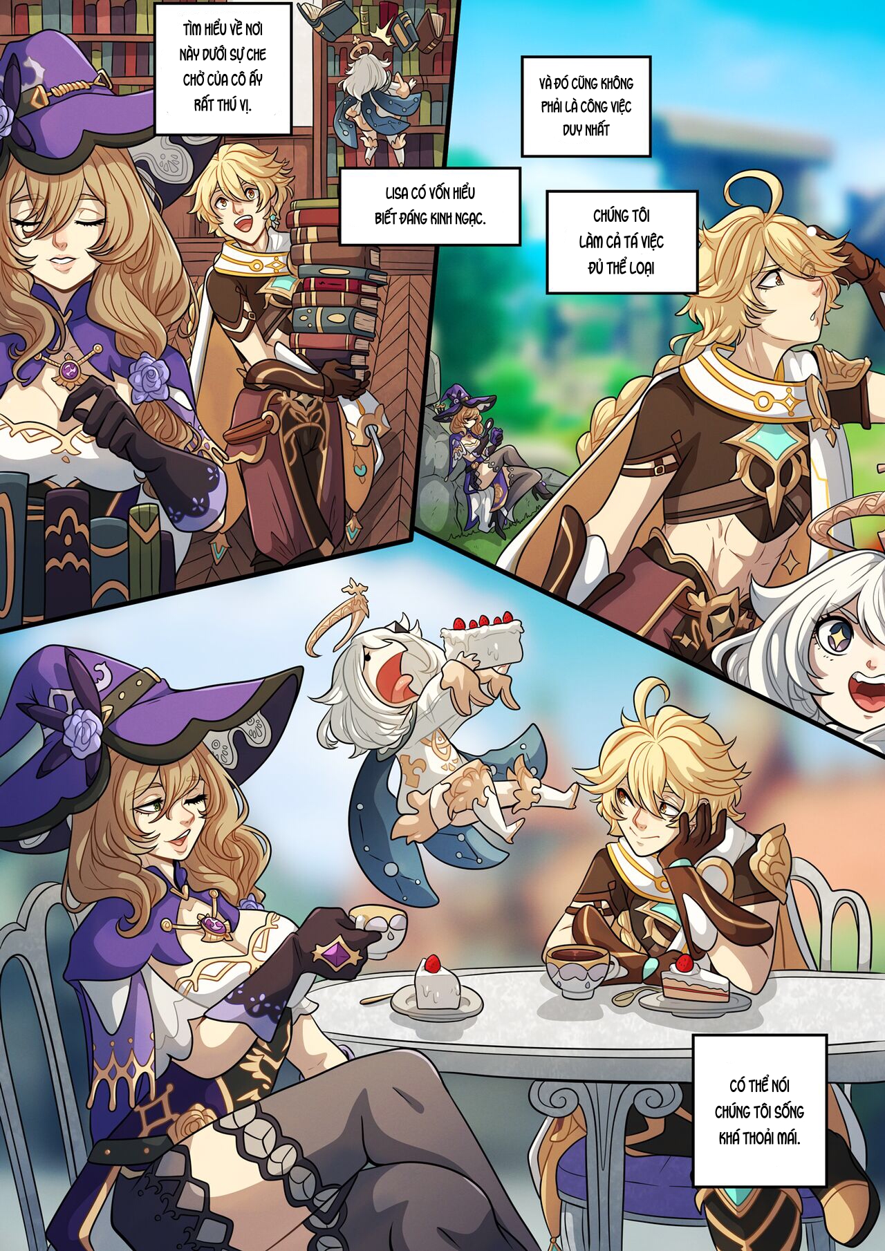 Đọc truyện hentai The Traveler's Guide to Teyvat's Heart-Lisa - Oneshot.