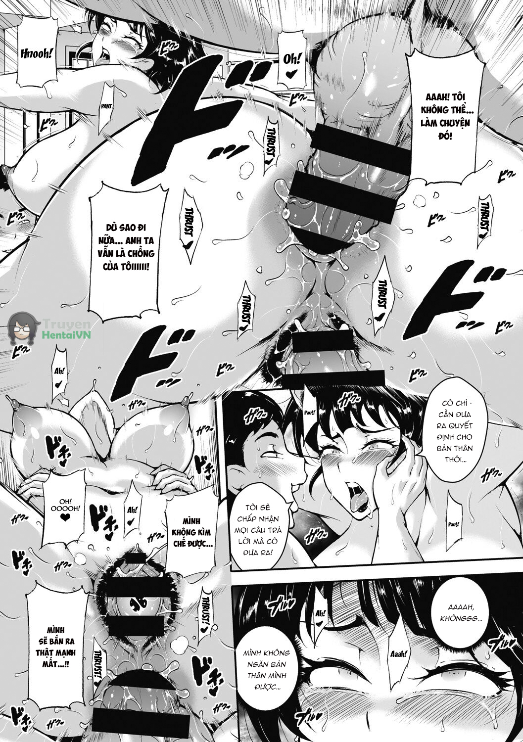 Đọc truyện hentai Akaneiro ni Modaeru Hitozuma - Wife Writhing in Madder - Oneshot