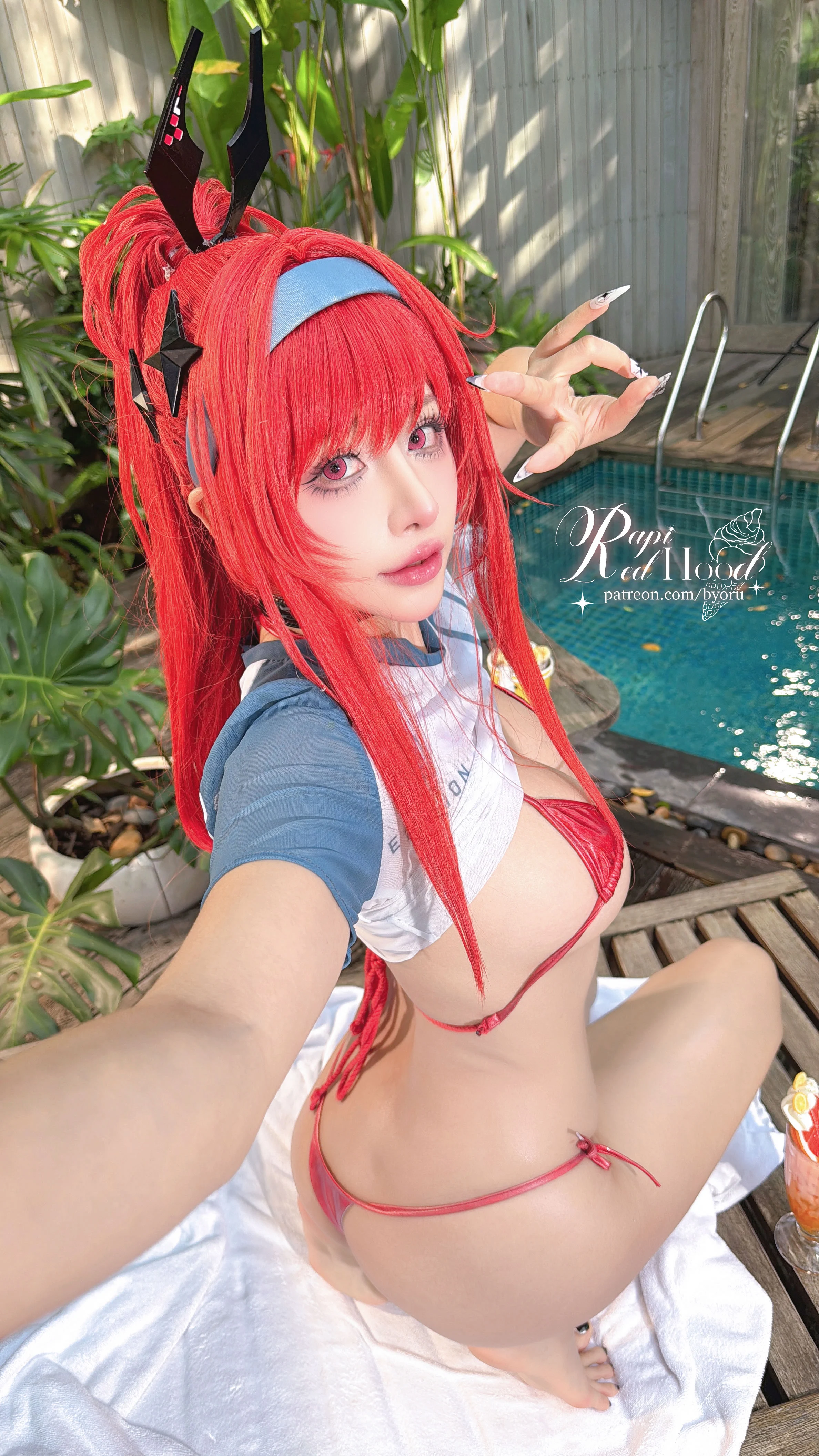 Đọc truyện hentai Tuyển tập Albums siêu phẩm Cosplay - Chap 1308 - Byoru - Rapi Redhood summer