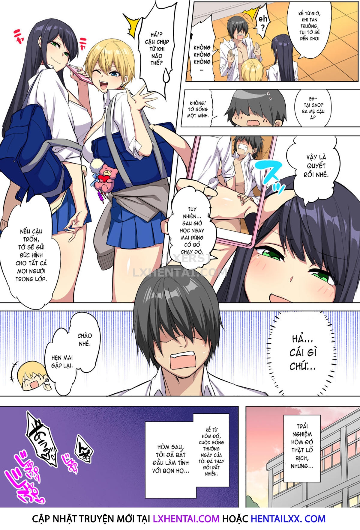 Đọc truyện hentai My Big Cock Is Getting Squeezed By Huge Breasted Bitch Gals!! - Chap 1