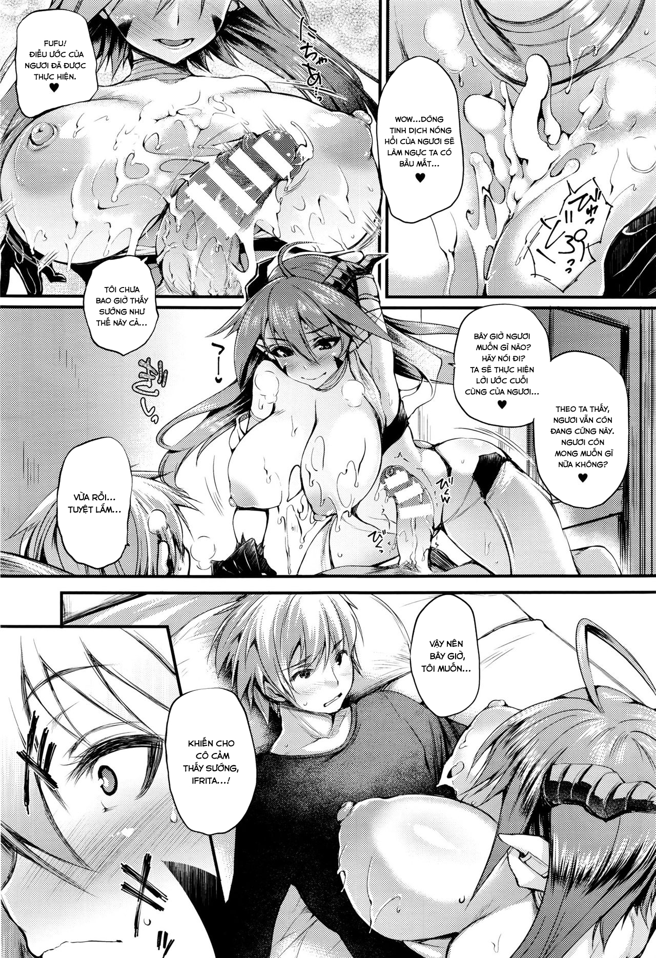 Đọc truyện hentai Majin wa Negai o Kanaetasou ni Kochira o Miteiru - Oneshot