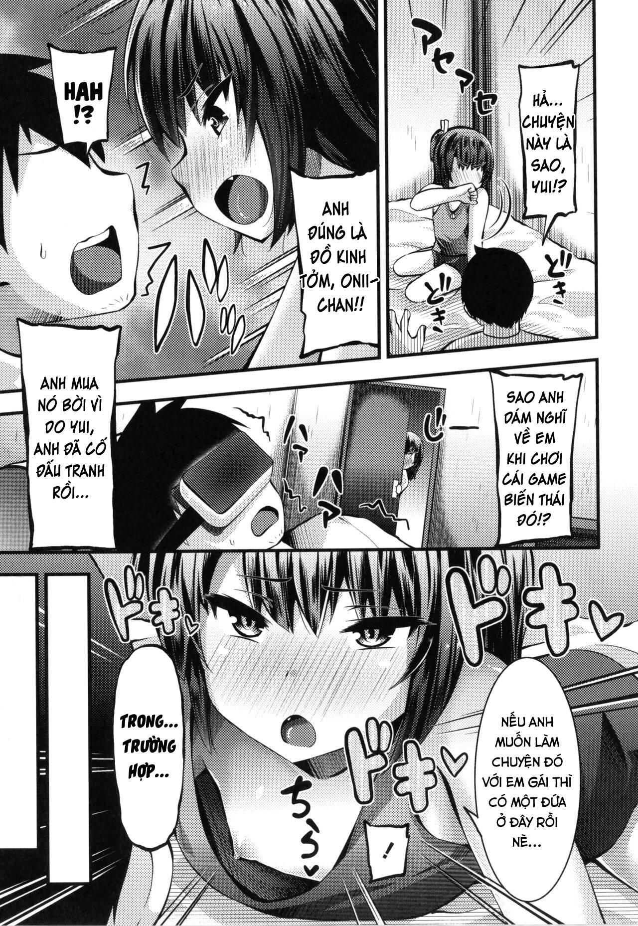 Đọc truyện hentai Em gái trong VR của tôi biến thành em gái thật. - Oneshot