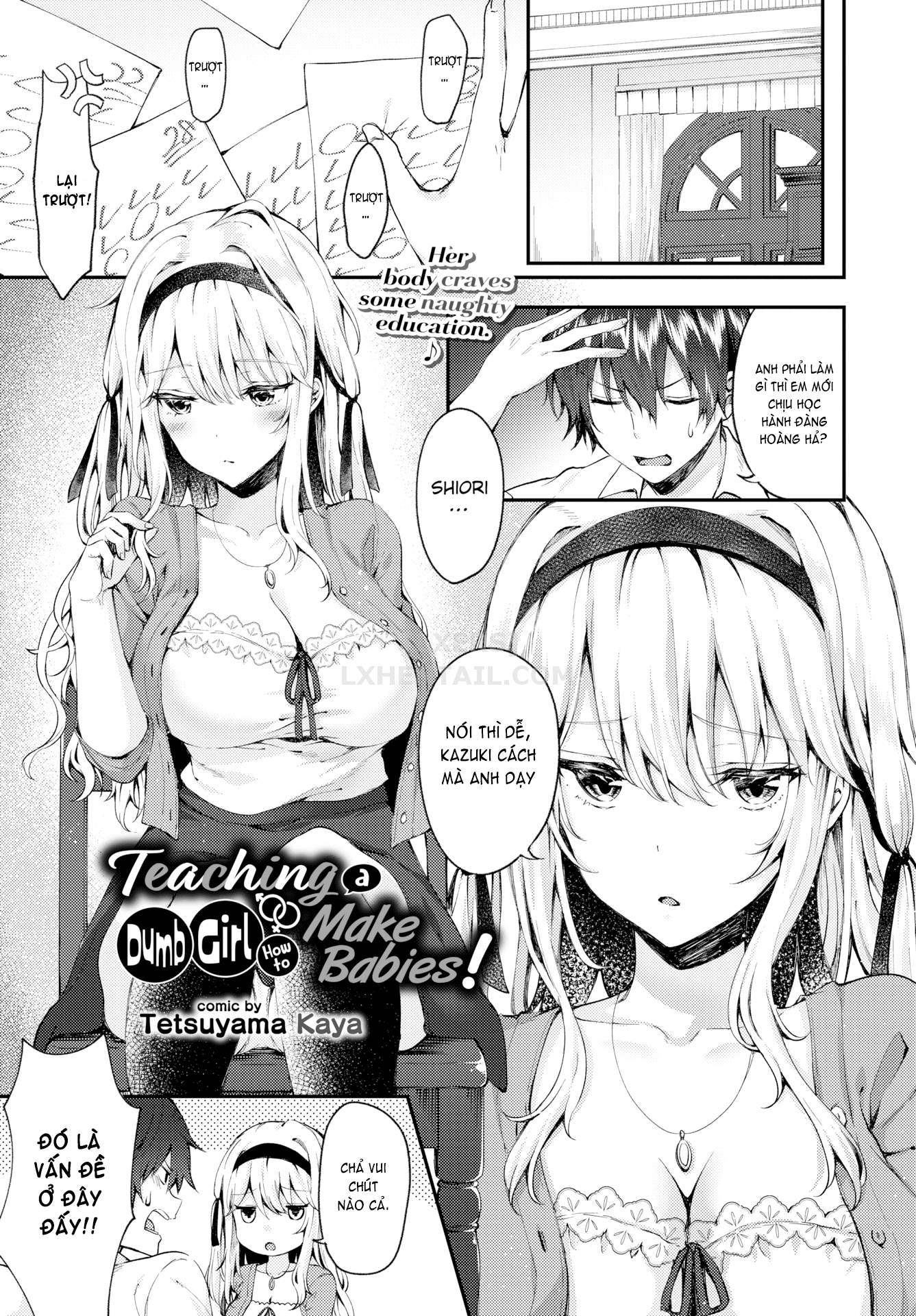 Đọc truyện hentai Teaching a Dumb Girl How to Make Babies! - Oneshot