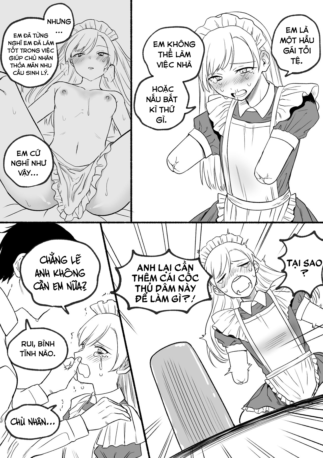 Đọc truyện hentai Hầu gái Rui - Oneshot