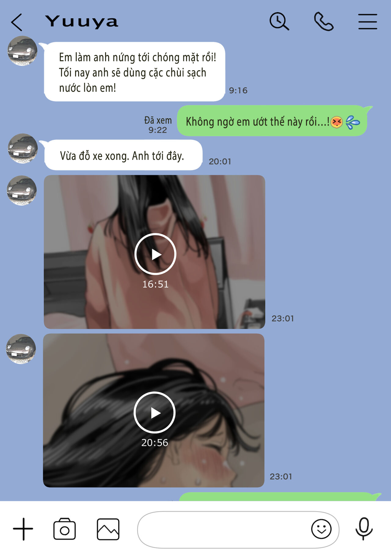 Đọc truyện hentai Phát hiện sừng khi xem trộm điện thoại bạn gái (Phần 2) - Chap 3: Send nude