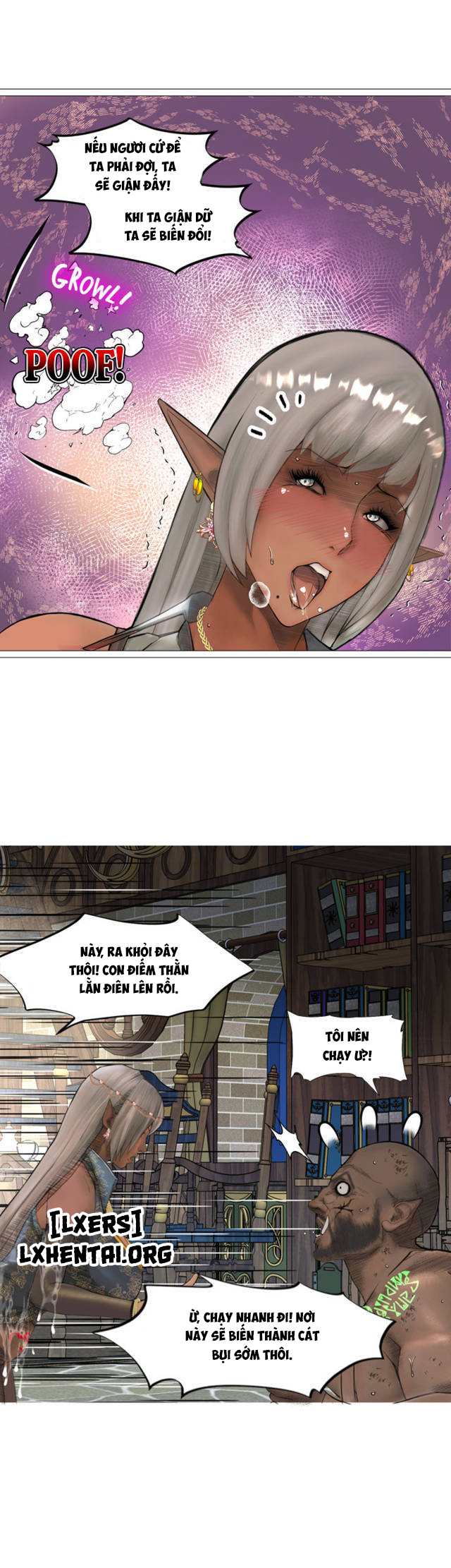 Đọc truyện hentai Nữ Hoàng Dark Elf Và Nô Lệ Orc - Chap 20