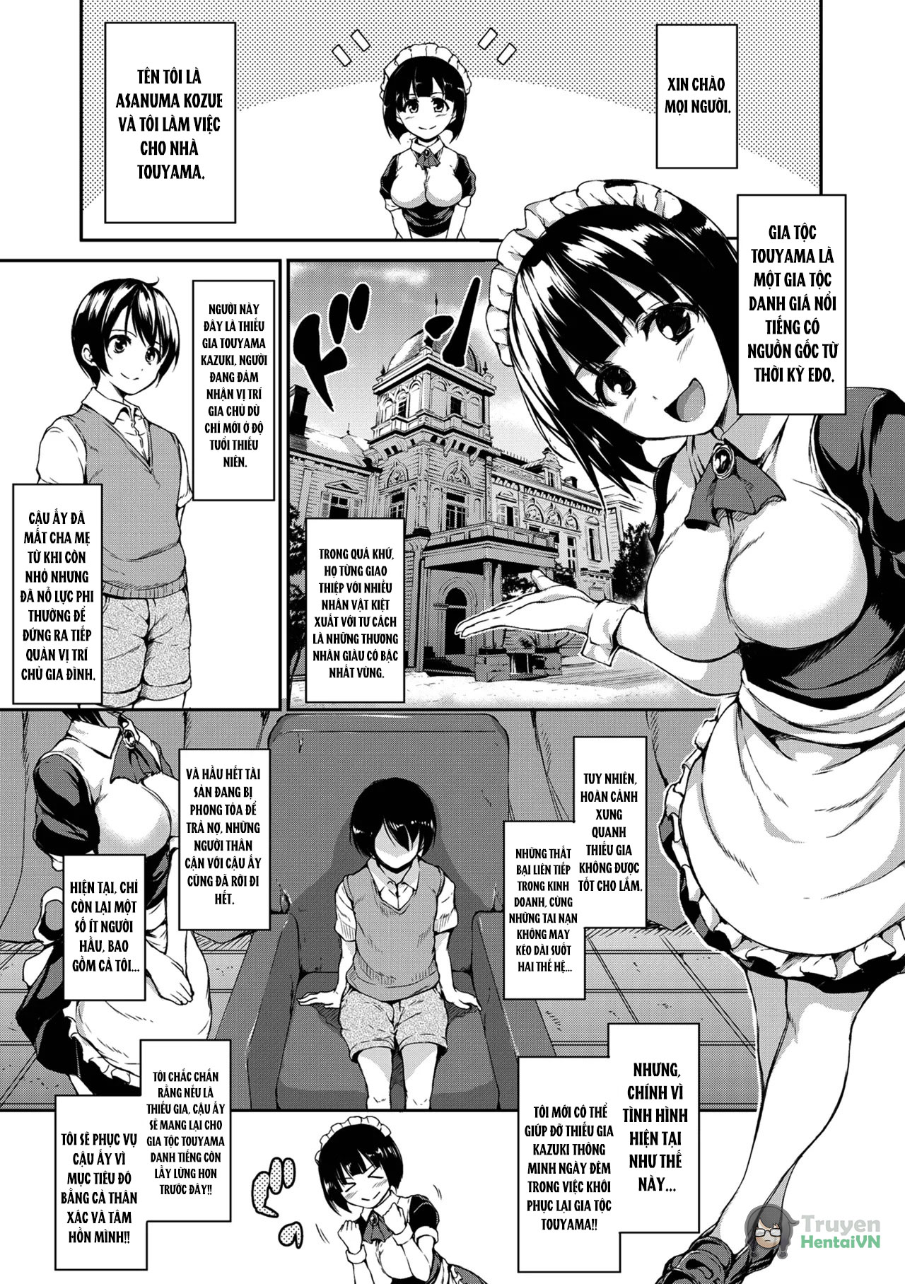 Đọc truyện hentai At Home Harem Fudeoro Sisters - Chap 1
