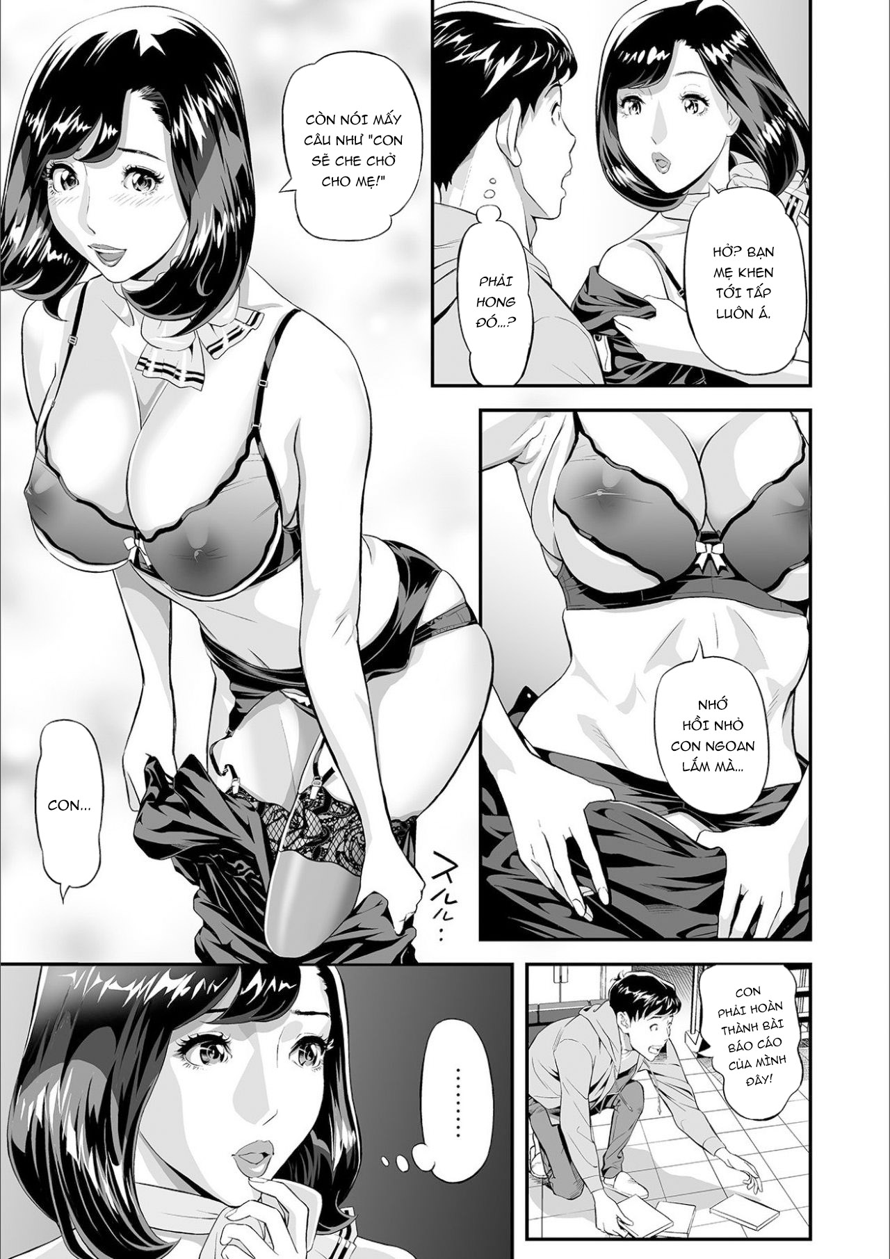 Đọc truyện hentai Mama Moe ~Haha o Bikou Shite Mita Ken~ - Oneshot