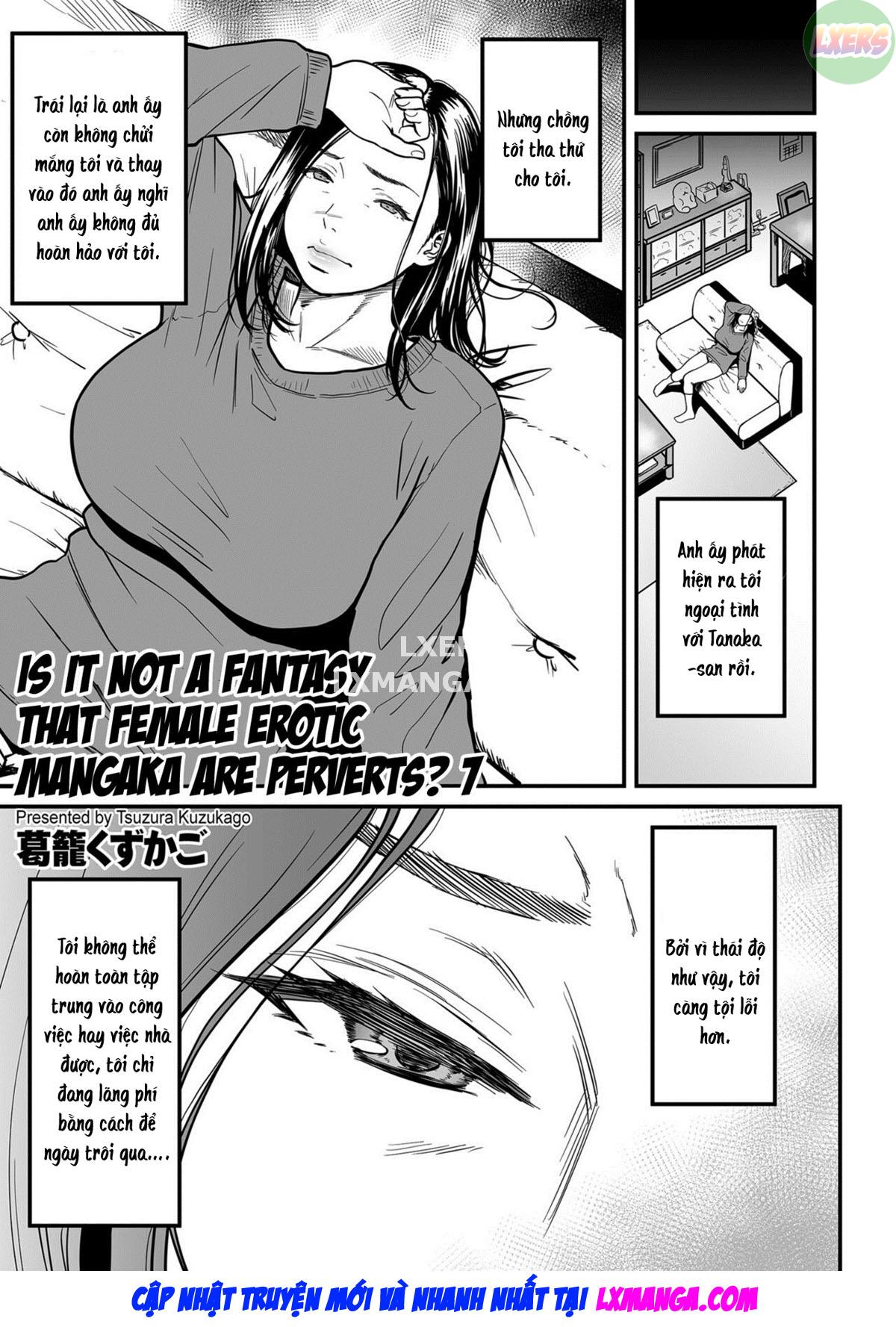 Đọc truyện hentai It’s Not a Fantasy That The Female Erotic Mangaka Is a Pervert - Chap 7 - END