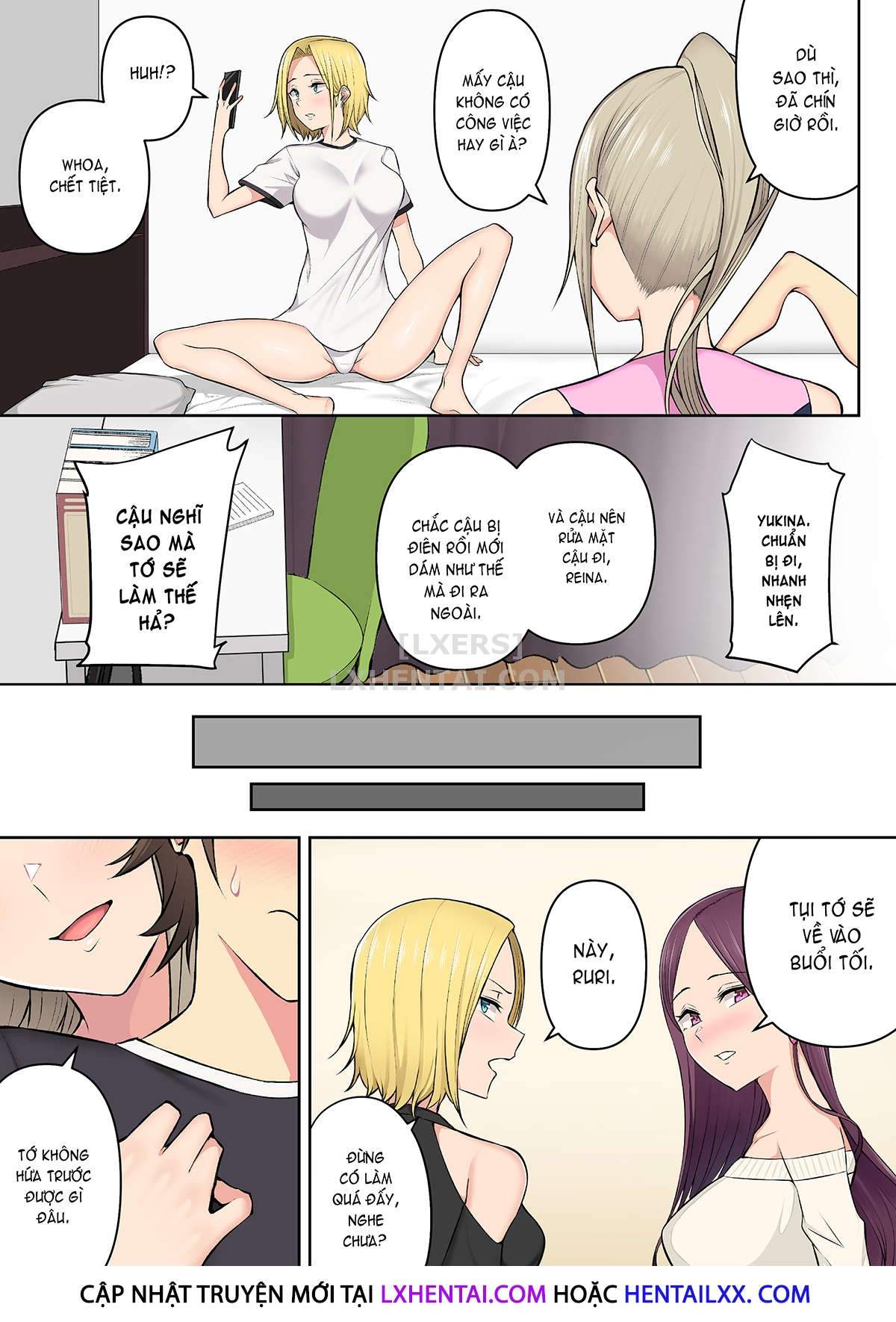 Đọc truyện hentai Imaizumi đưa cả bầy Gyaru về nhà mình - Chap 3