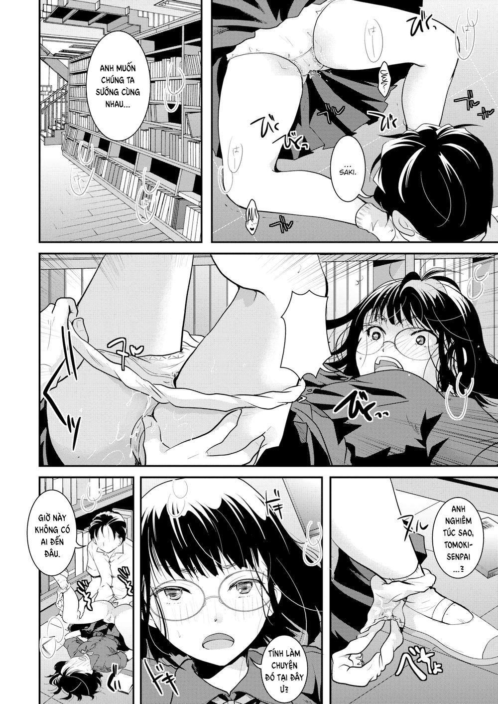 Đọc truyện hentai Quiet in the Library! - Oneshot