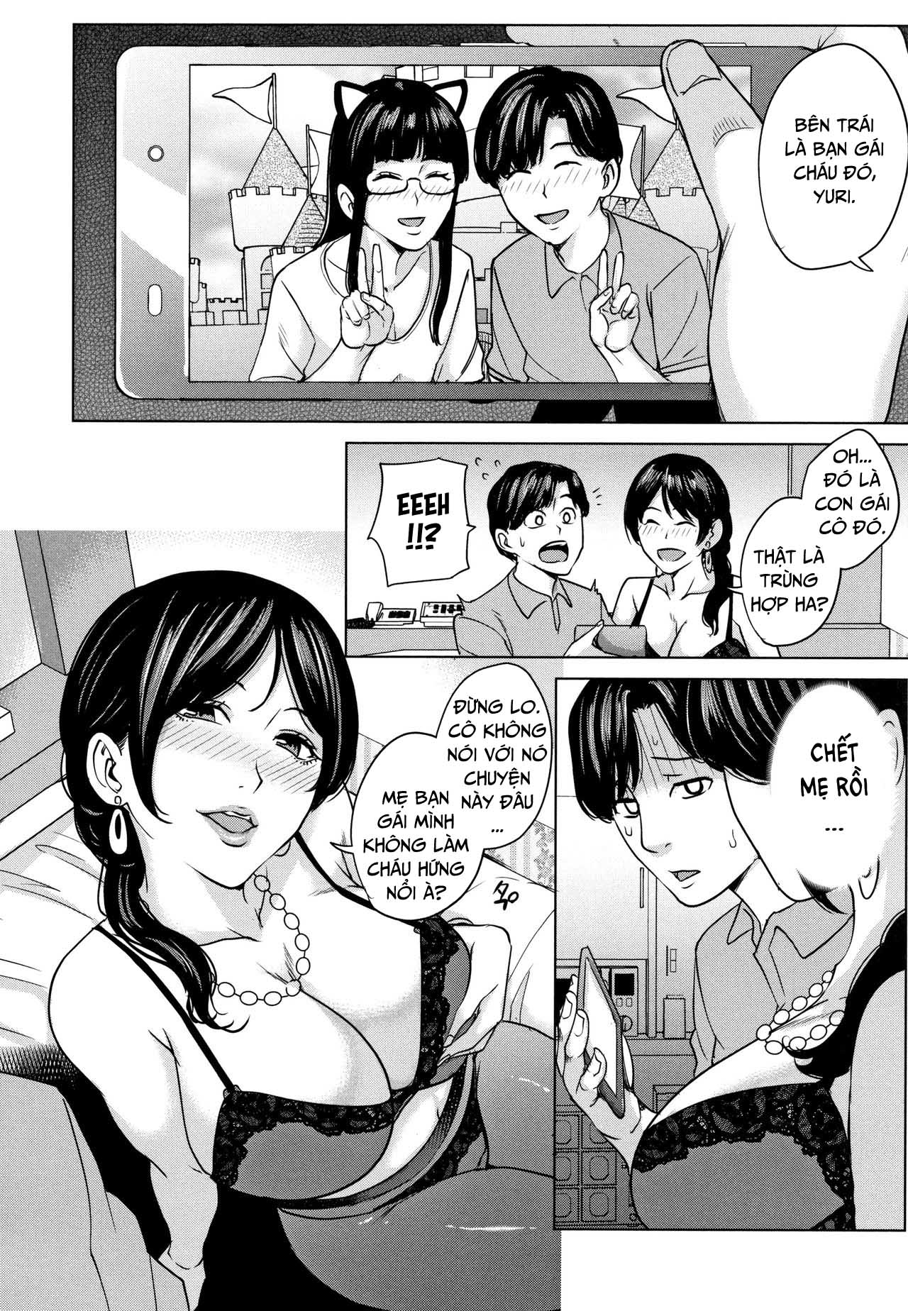 Đọc truyện hentai Kanojo no Mama to Deaikei de - Chap 1