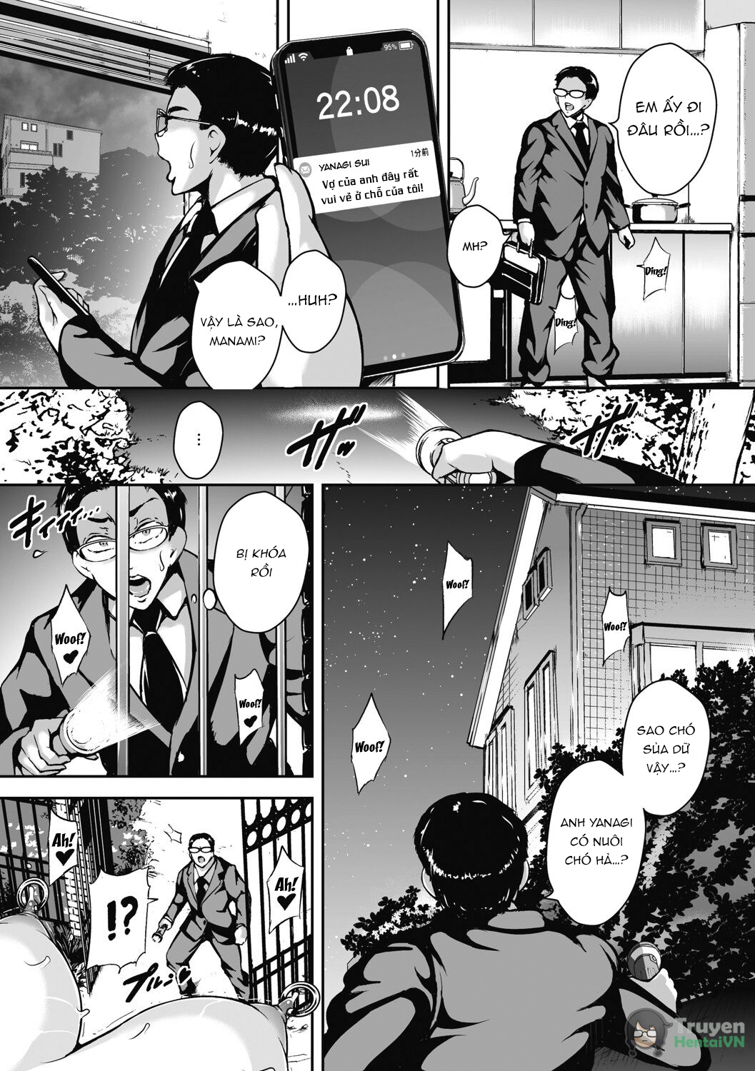 Đọc truyện hentai Akaneiro ni Modaeru Hitozuma - Wife Writhing in Madder - Oneshot