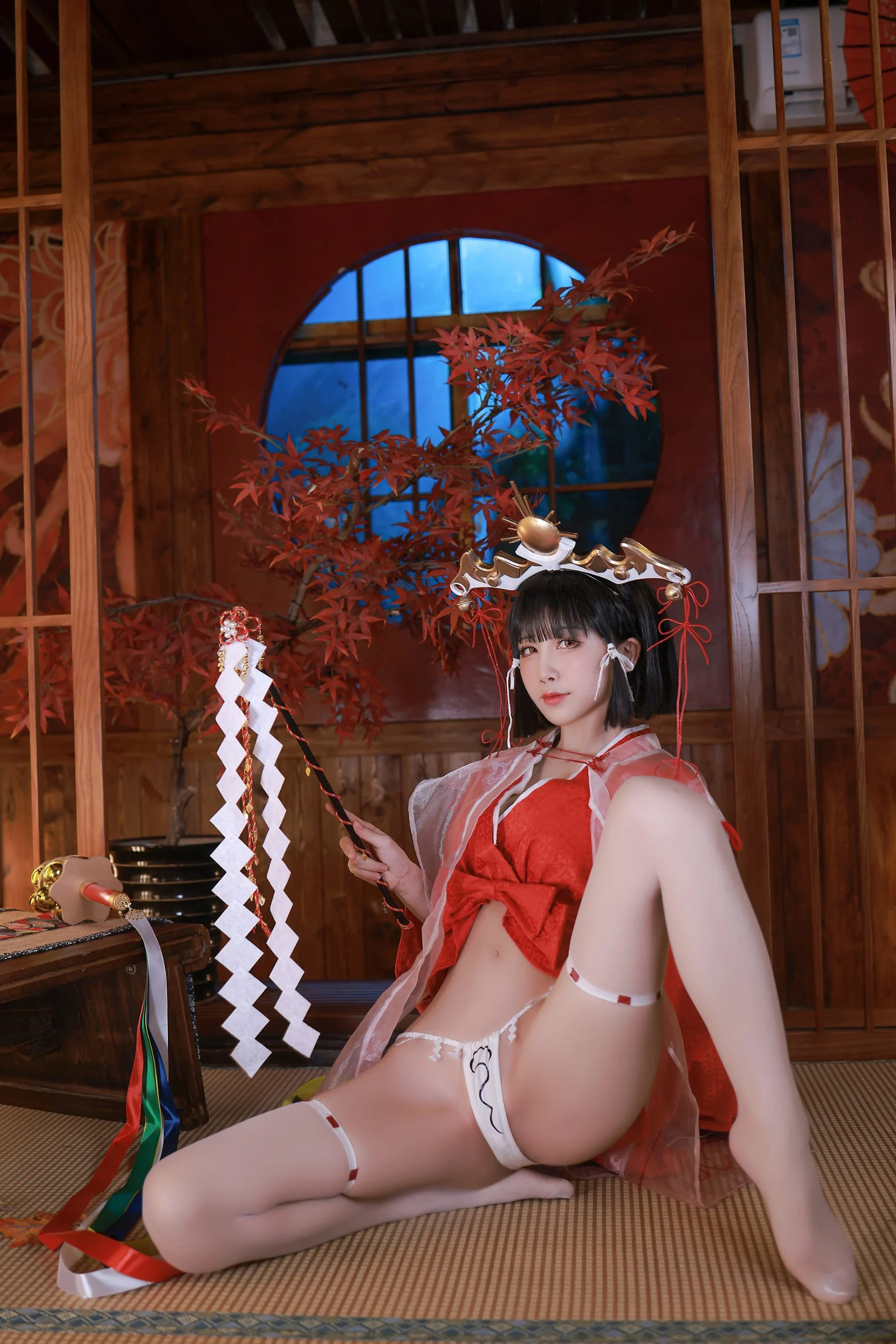 Đọc truyện hentai Tuyển tập Albums siêu phẩm Cosplay - Chap 1159 - [No Red Heart] Shui Miao Aqua Black Beast Kaguya Miko