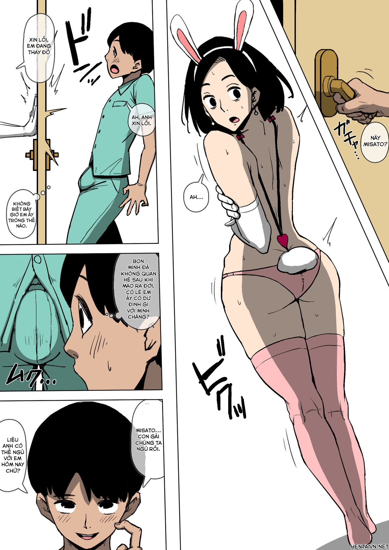 Đọc truyện hentai Tsuma to Gikei ga Katte ni SEX Shiteita - Oneshot