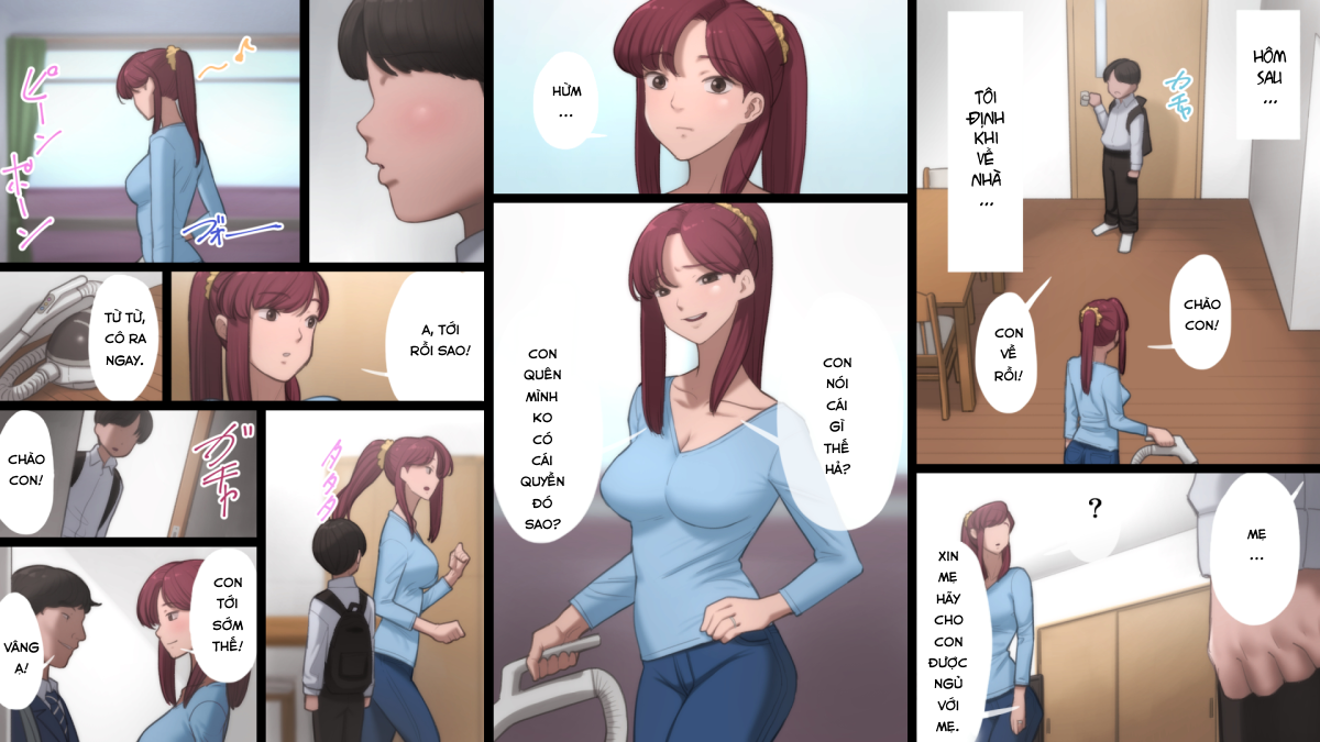 Đọc truyện hentai Haha wa Kayoi Seidorei - Oneshot - Có che