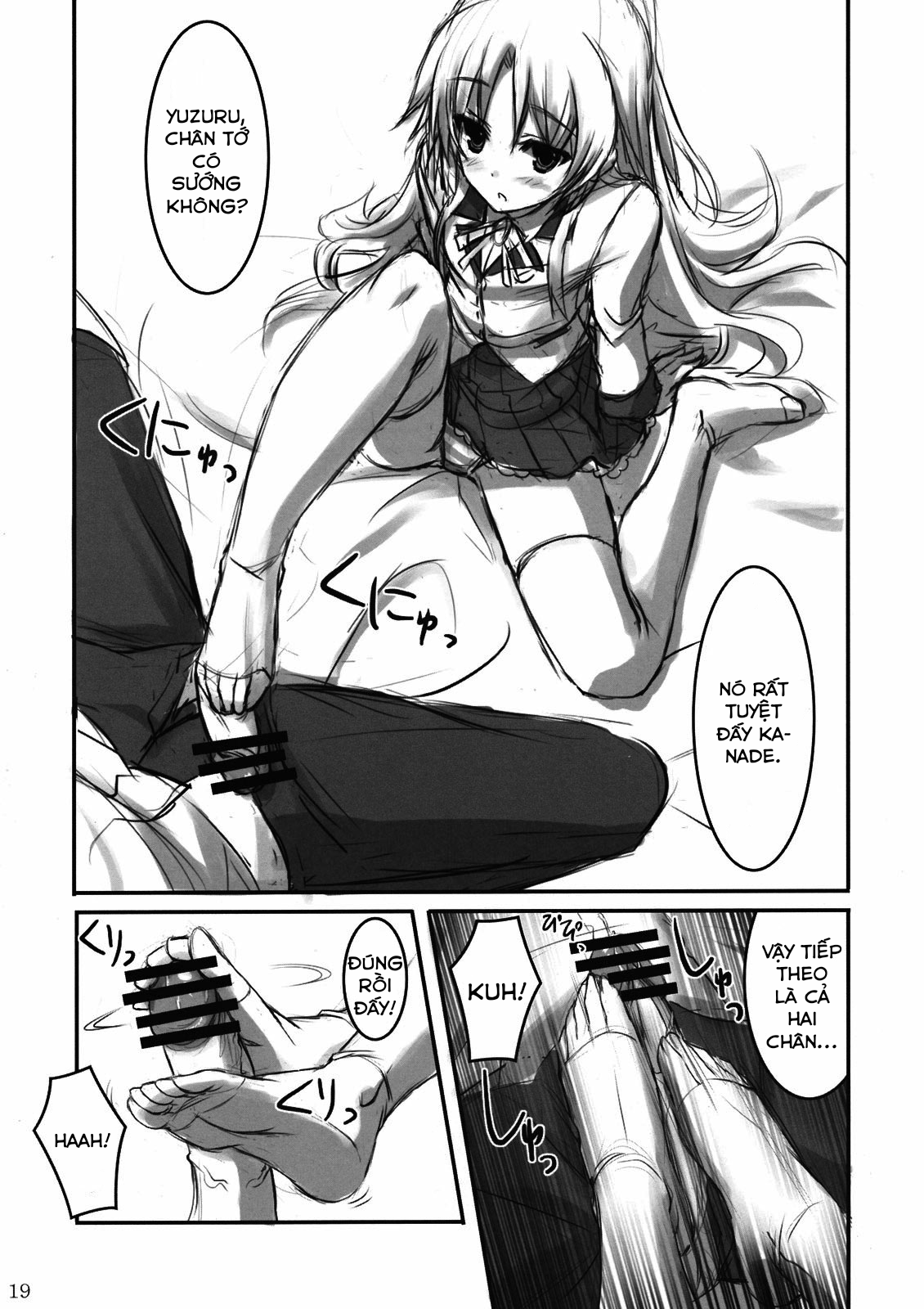 Đọc truyện hentai Angel Kneeso! (Angel Beats) - Oneshot