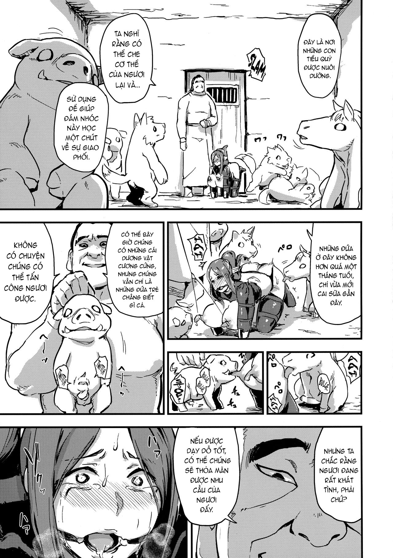 Đọc truyện hentai Majuu Teikoku Hishi Chuu Otto no Tame ni Kairaku Goumon ni Taeru Boukoku no Ouhi 2 - Oneshot