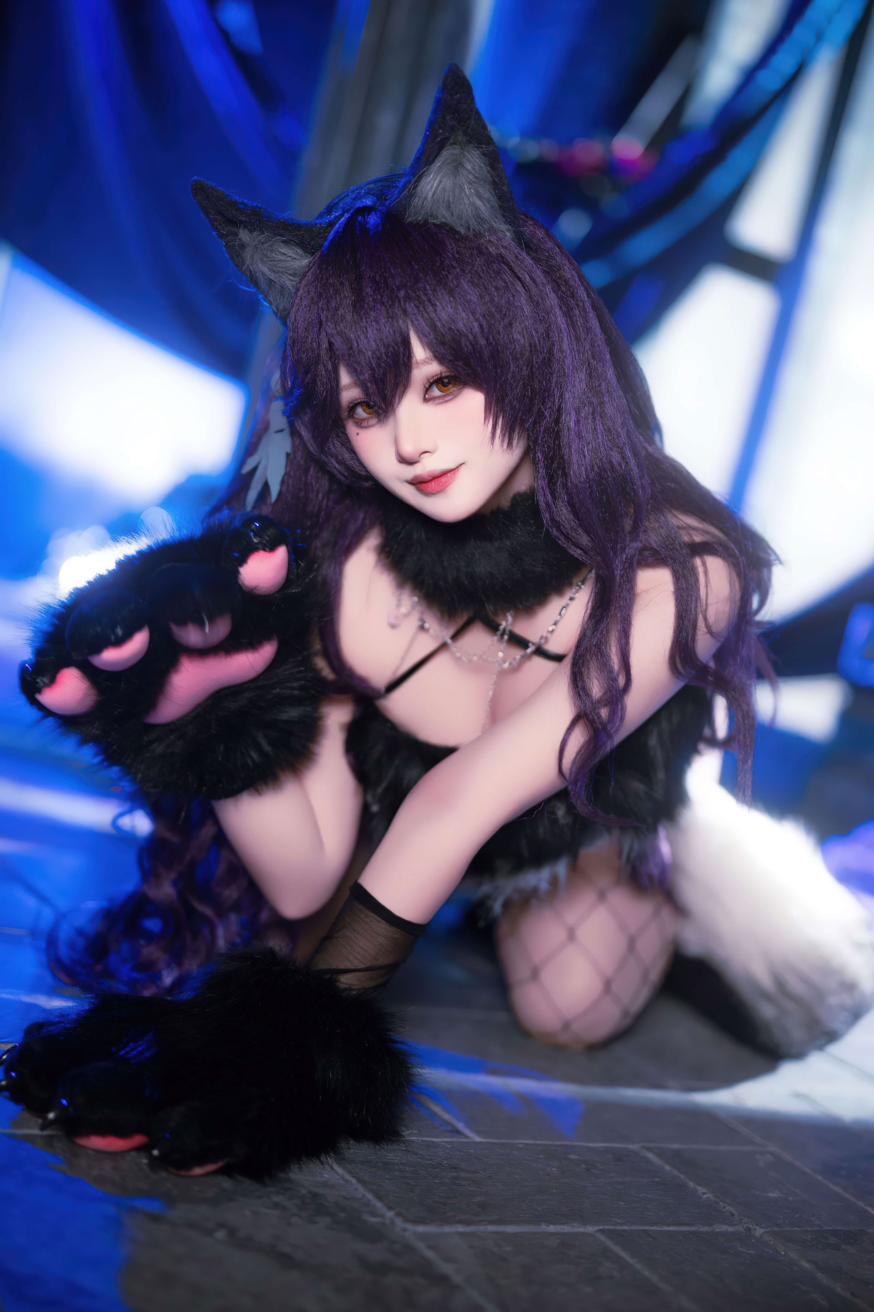 Đọc truyện hentai Tuyển tập Albums siêu phẩm Cosplay - Chap 1344 - Yukako - Azur Lane Atago Werewolf