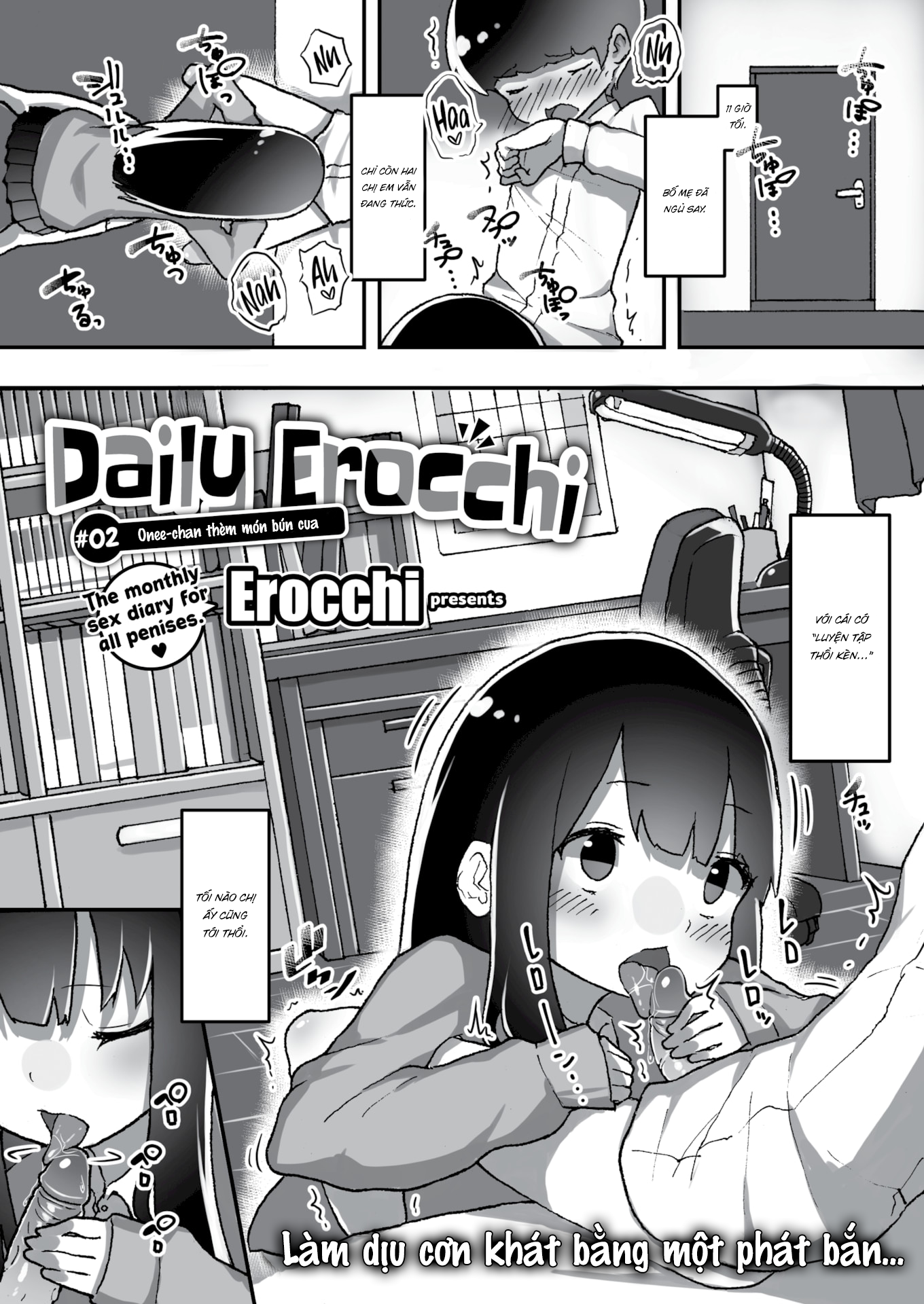 Đọc truyện hentai Hoan lạc mỗi ngày - Chap 2 - Chị gái thích bú cu