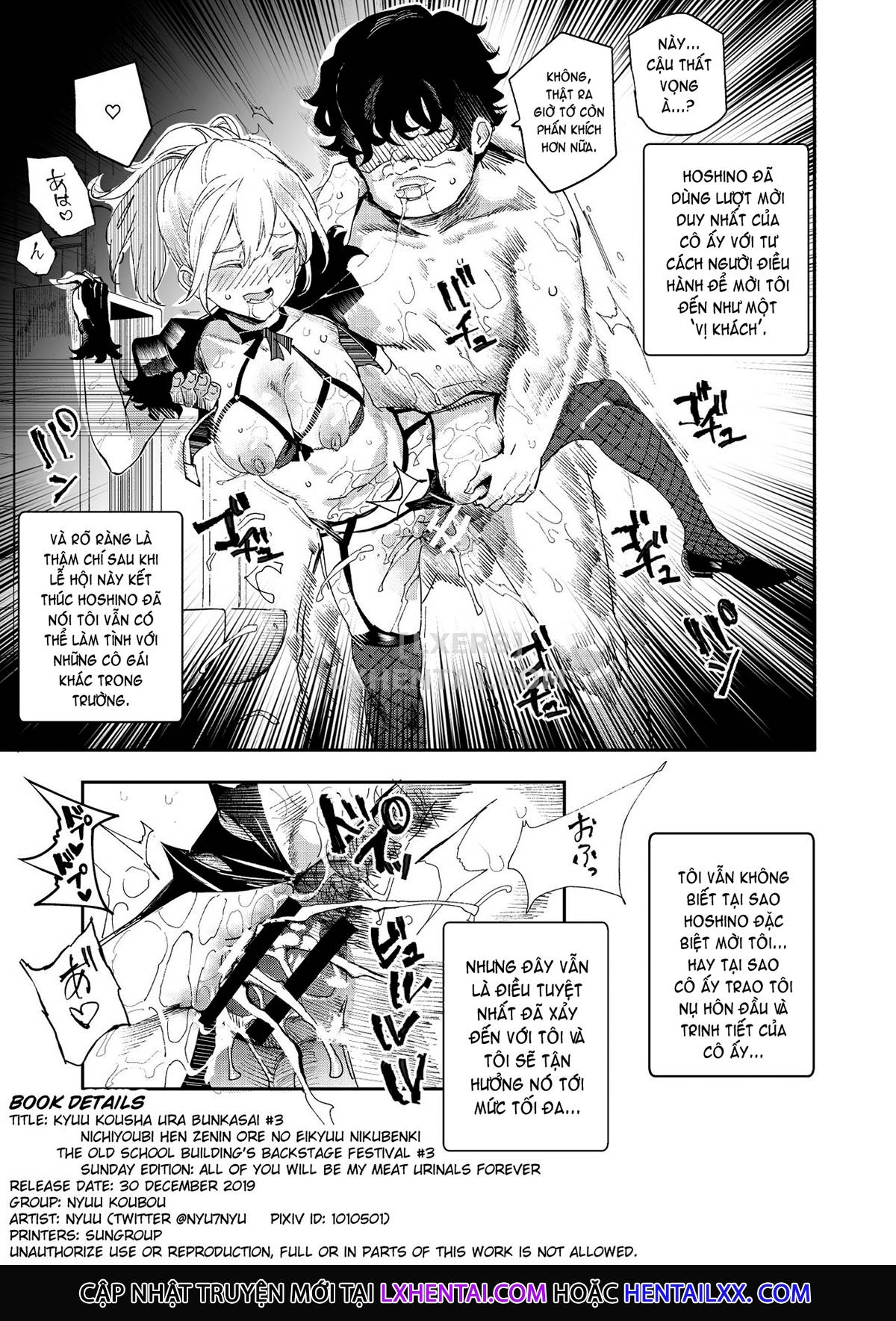 Đọc truyện hentai The Old School Building's Backstage Festival - Chap 3 - Sunday Edition: All Of You Will Be My Meat Urinals Forever