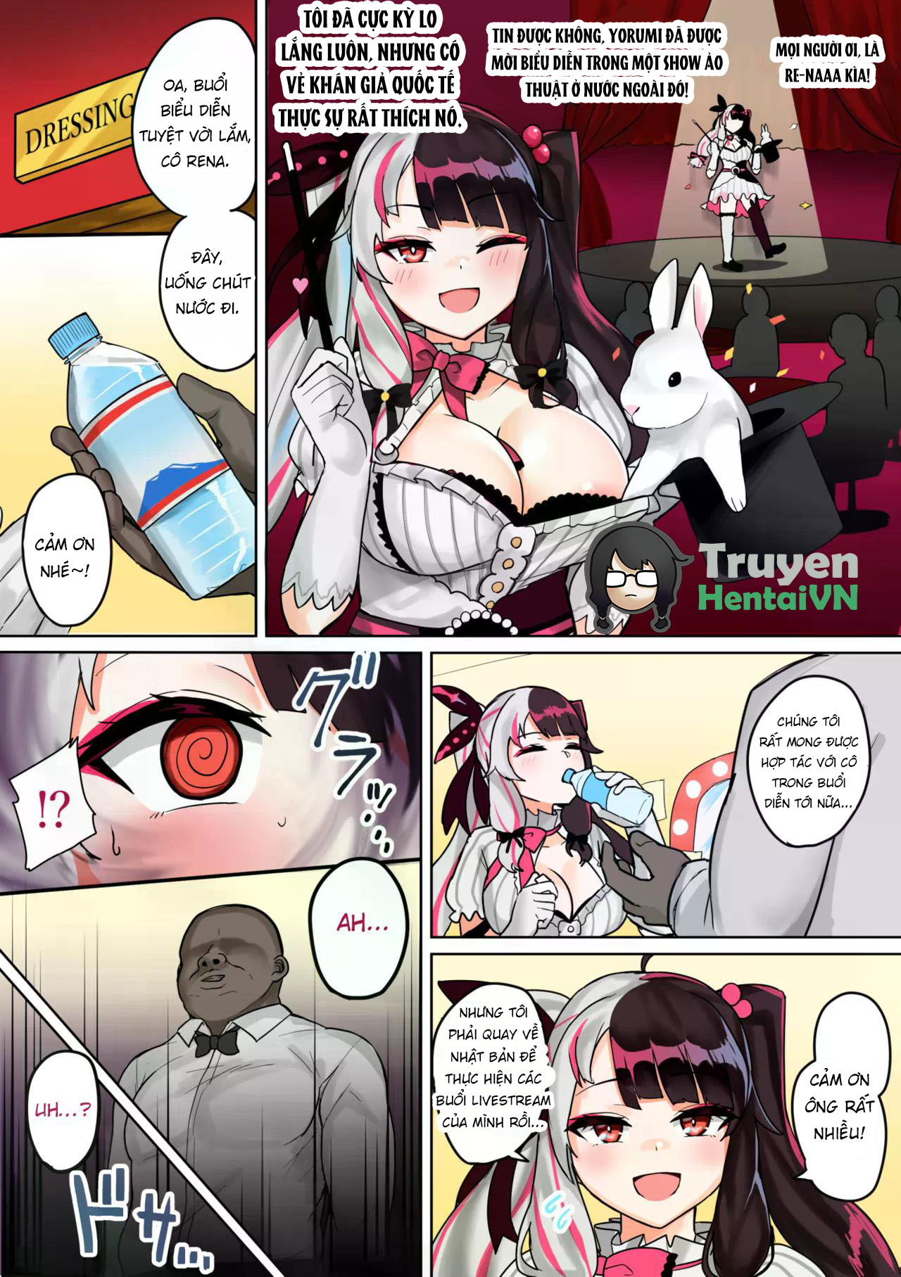 Đọc truyện hentai Bakunyuu Inran Magician Kyousei Mesuushi Seidorei Ochi - Oneshot