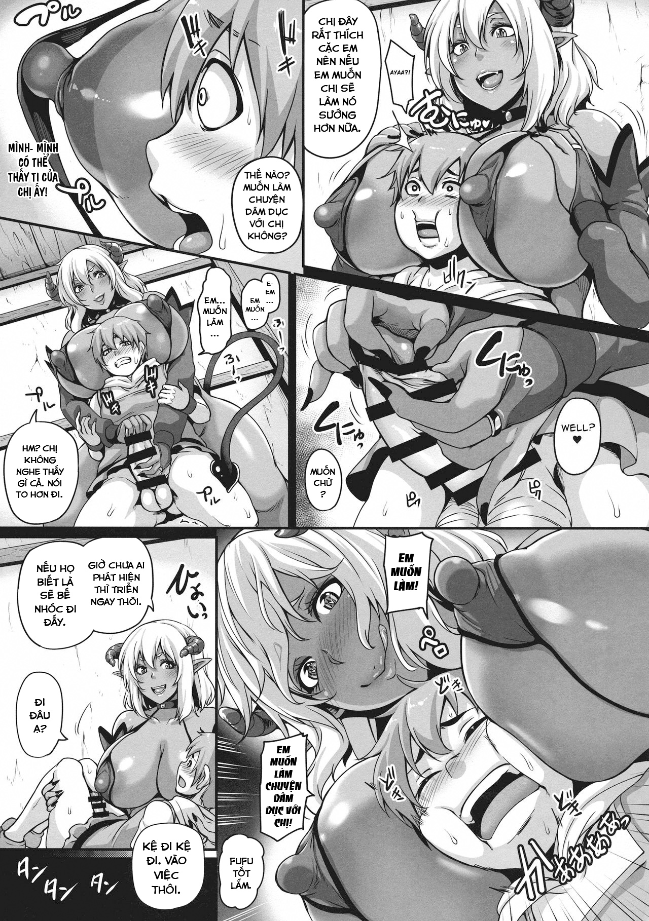 Đọc truyện hentai Tinh dịch tìm kiếm Succubus 2 Shota ăn thịt chị gái Succubus - Oneshot