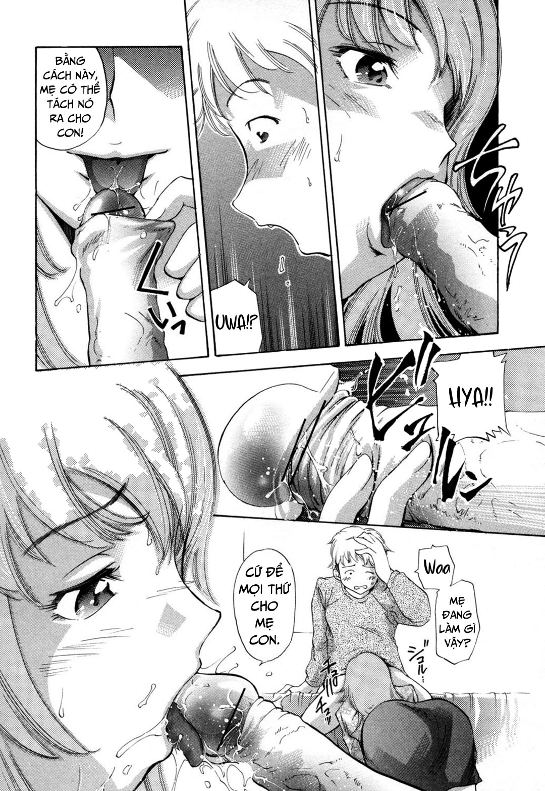 Đọc truyện hentai Midara na Haha Shishunki na Boku - Chap 3 - Học làm người lớn