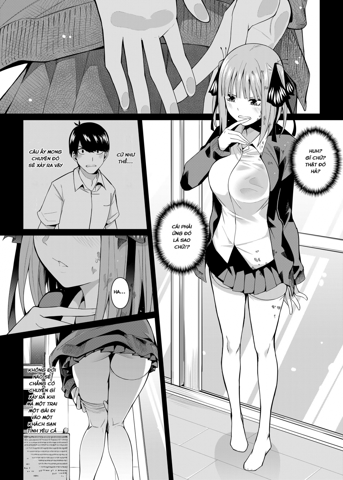 Đọc truyện hentai Nibun no Yuudou (Gotoubun no Hanayome) - Oneshot
